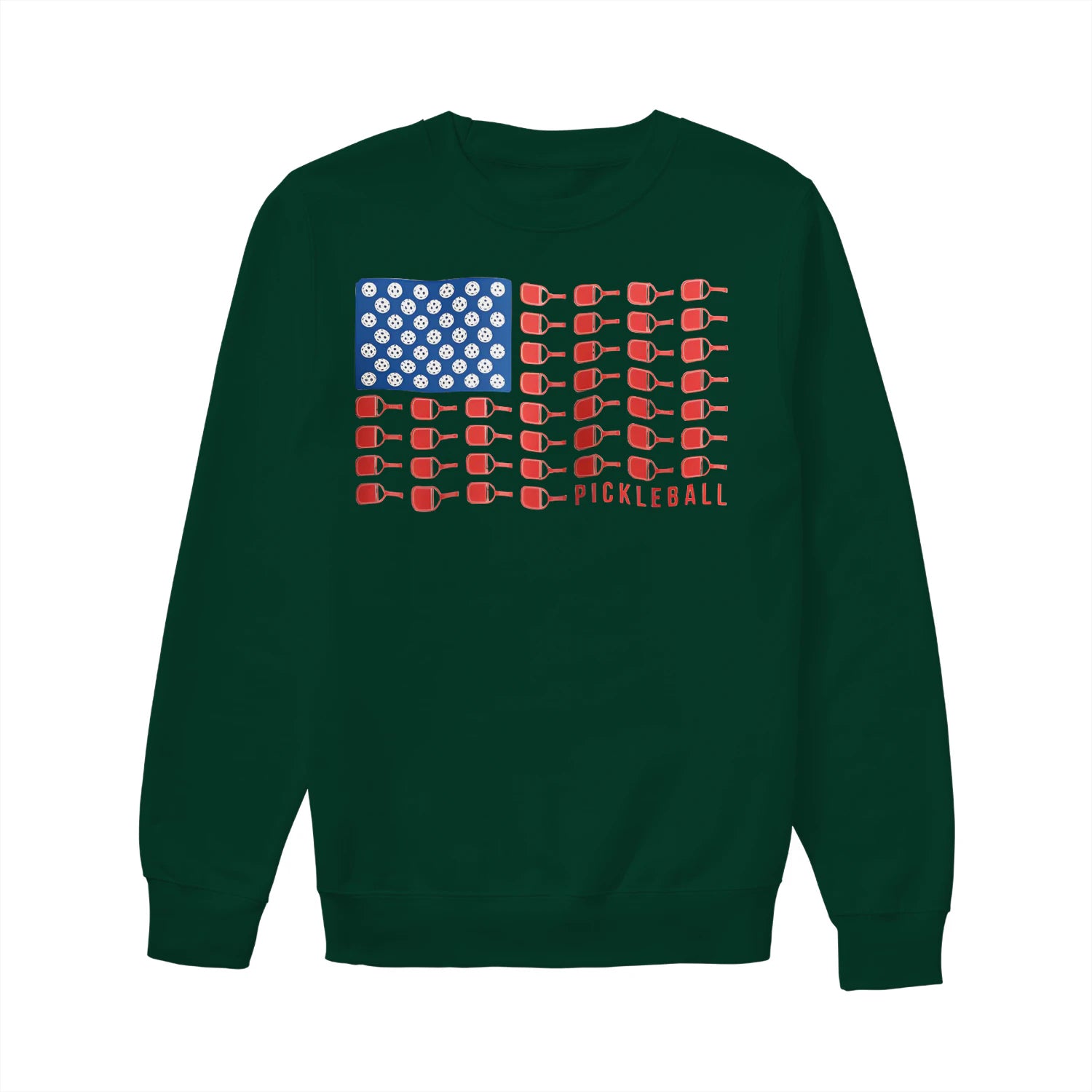 american flag pickleball Women’s Sweatshirt – Funny Gift