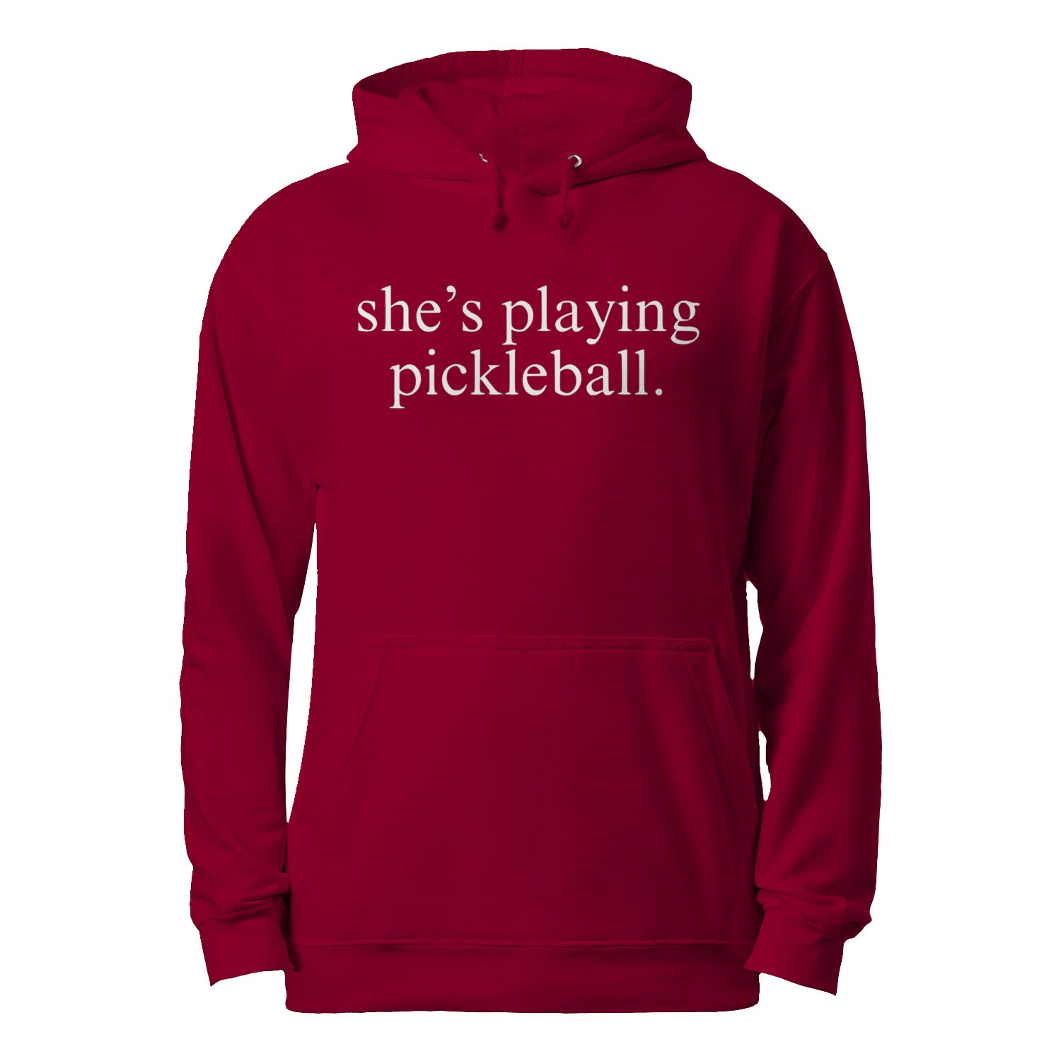 She’s Playing Pickleball Men’s Hoodie – Funny Gift