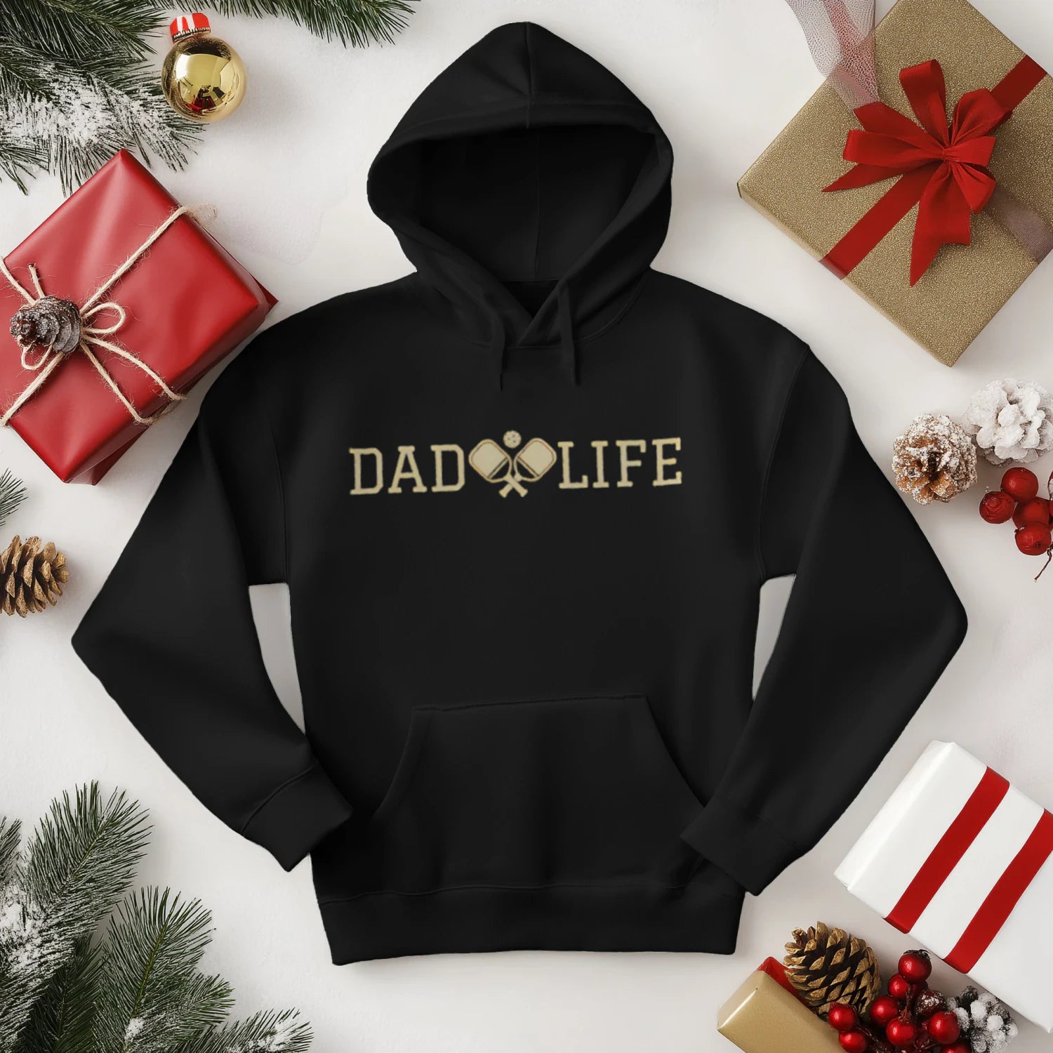 Dad Life Pickleball Men’s Hoodie – Funny Gift