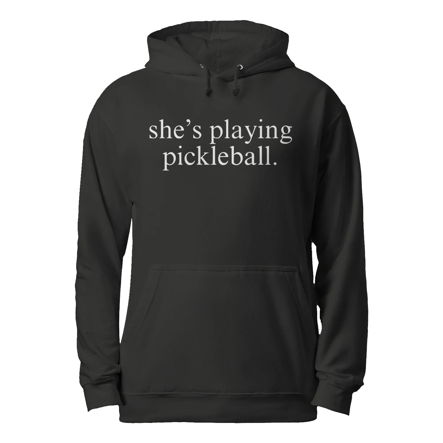 She’s Playing Pickleball Men’s Hoodie – Funny Gift