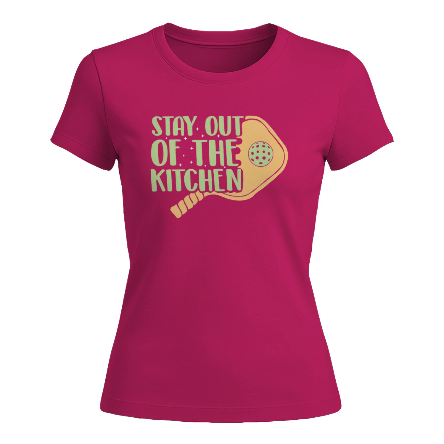 Stay Out of the Kitchen for Pickleball Women’s T-Shirt – Funny Gift