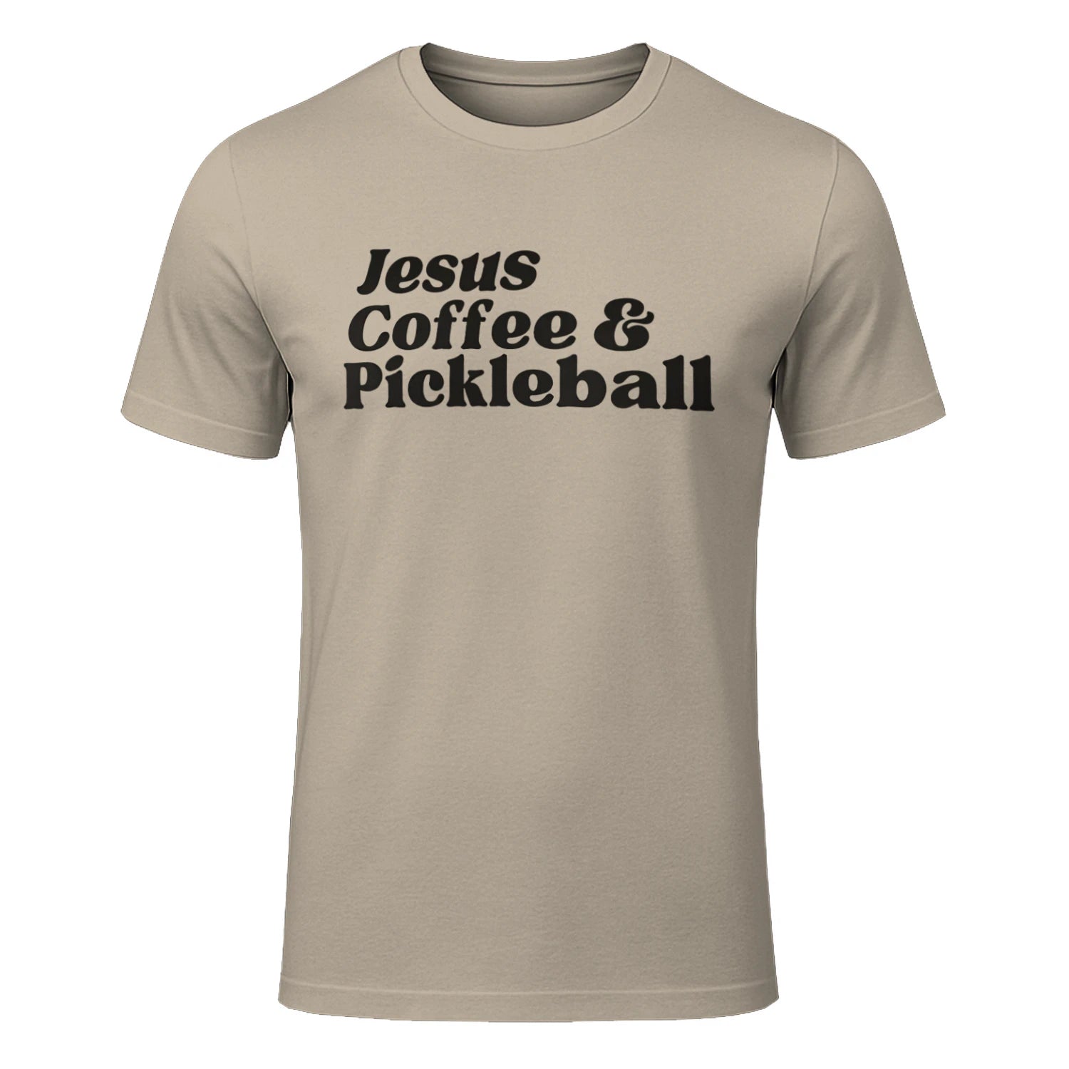 Jesus, Coffee & Pickleball T-Shirt – Funny Gift