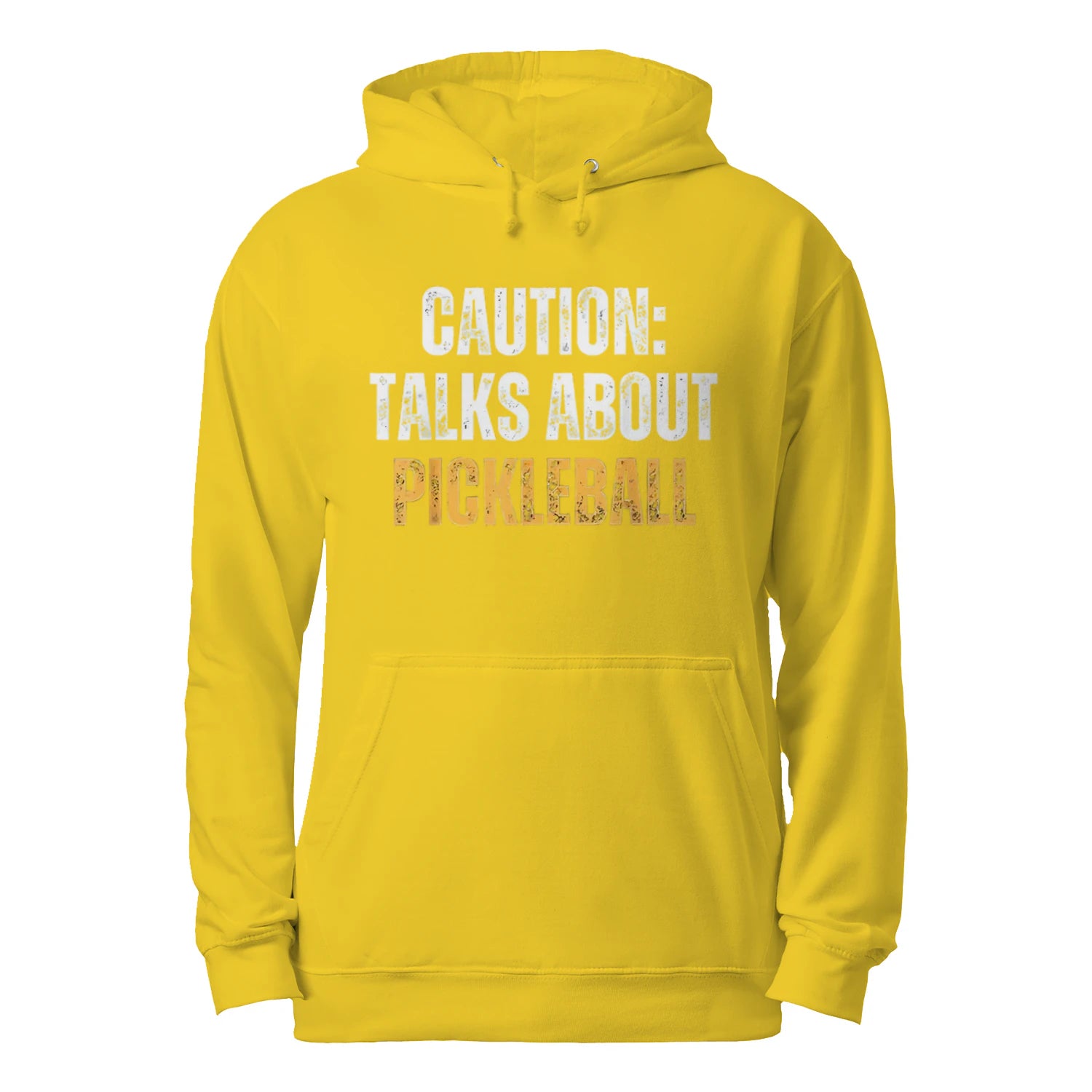 Caution: Talks About Pickleball Men’s Hoodie – Funny Gift