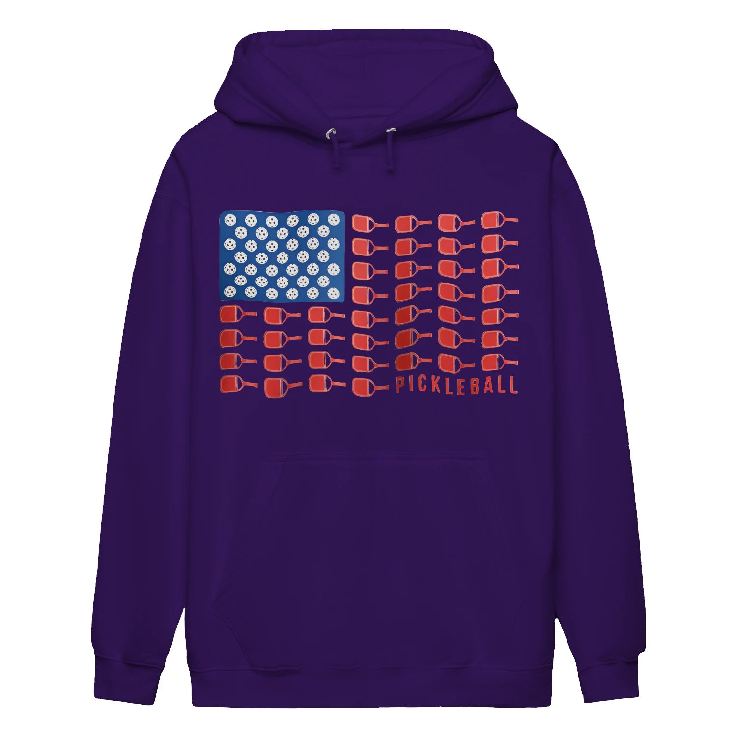 american flag pickleball Women’s Hoodie – Funny Gift