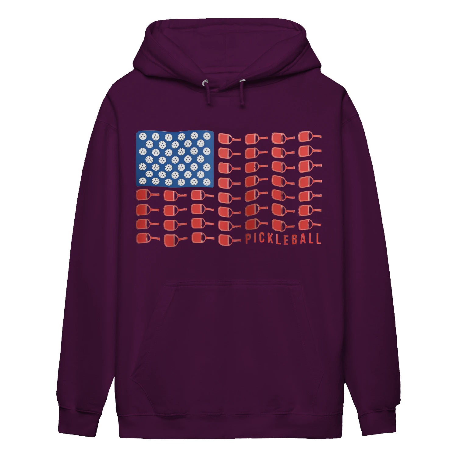 american flag pickleball Women’s Hoodie – Funny Gift