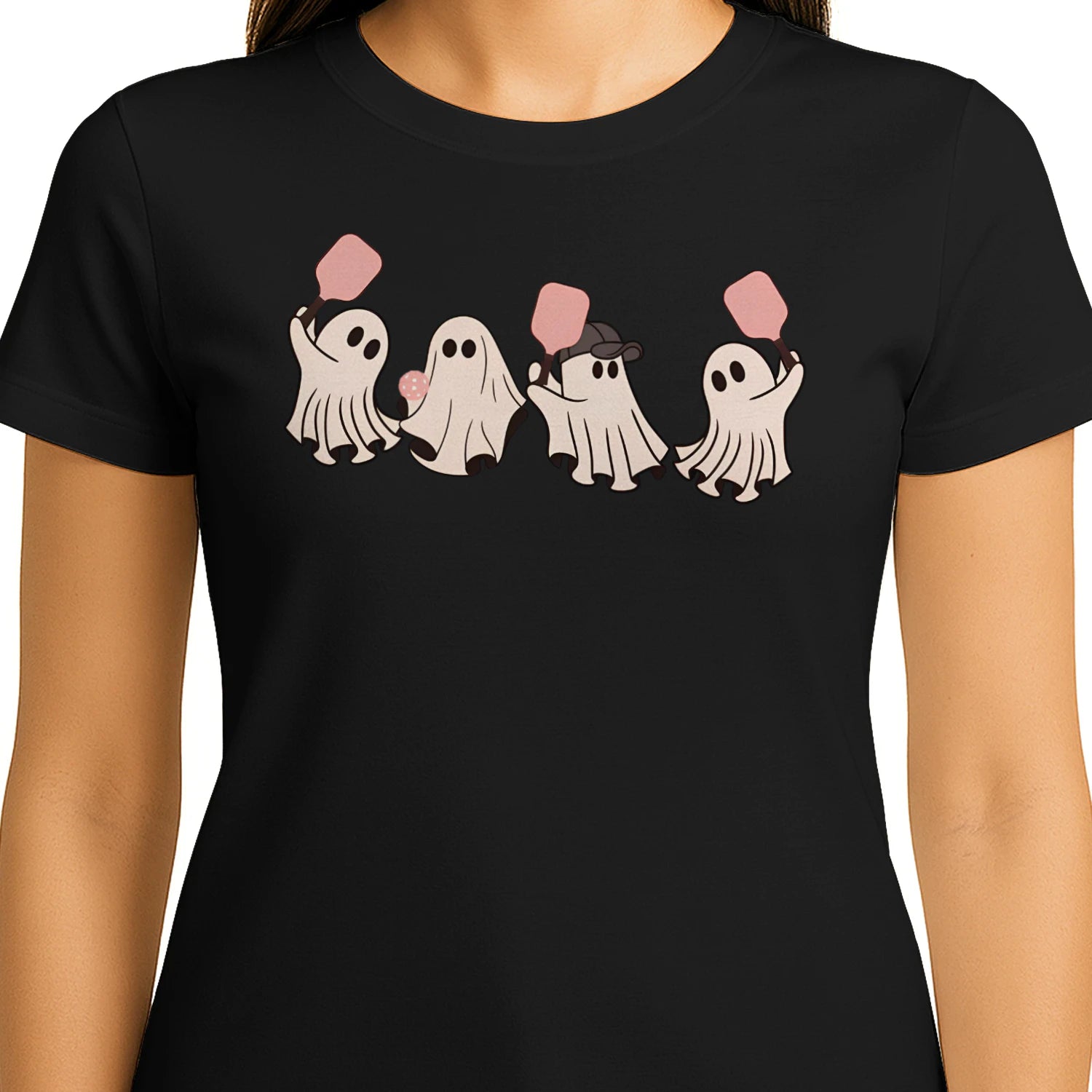 Cute Pickleball Characters for Women’s T-Shirt – Funny Gift