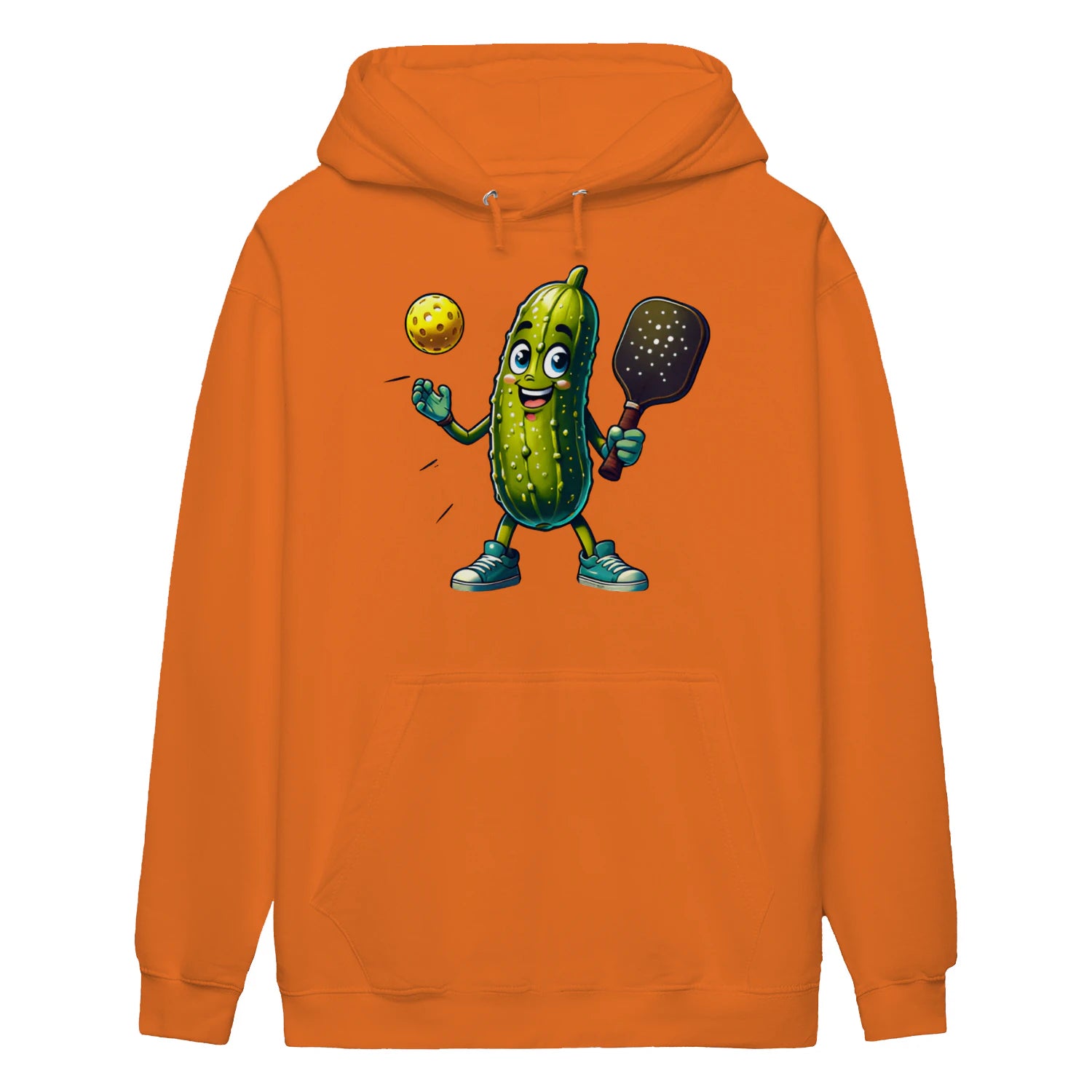 funny pickle pickleball player cartoon Women’s Hoodie – Funny Gift