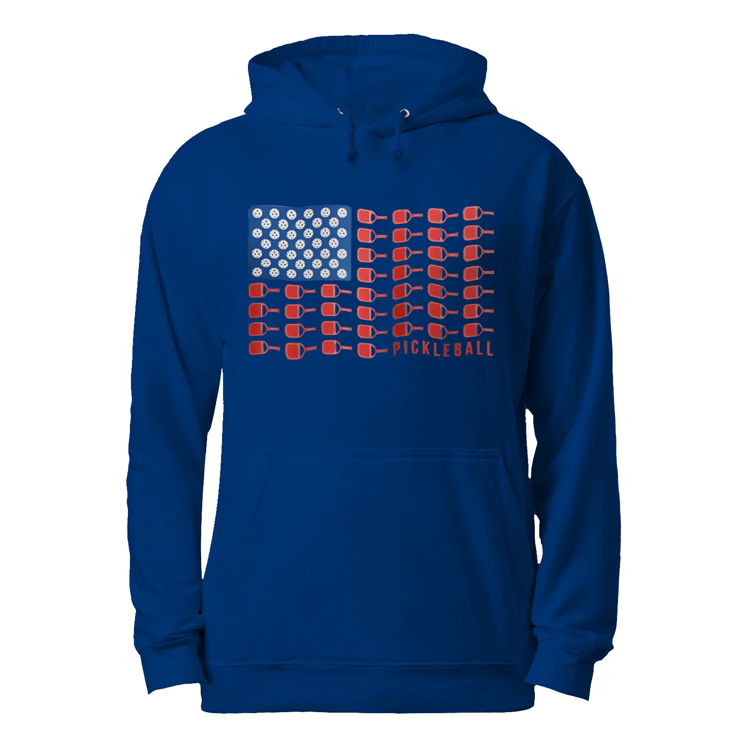 American Flag Pickleball Men’s Hoodie – Funny Gift