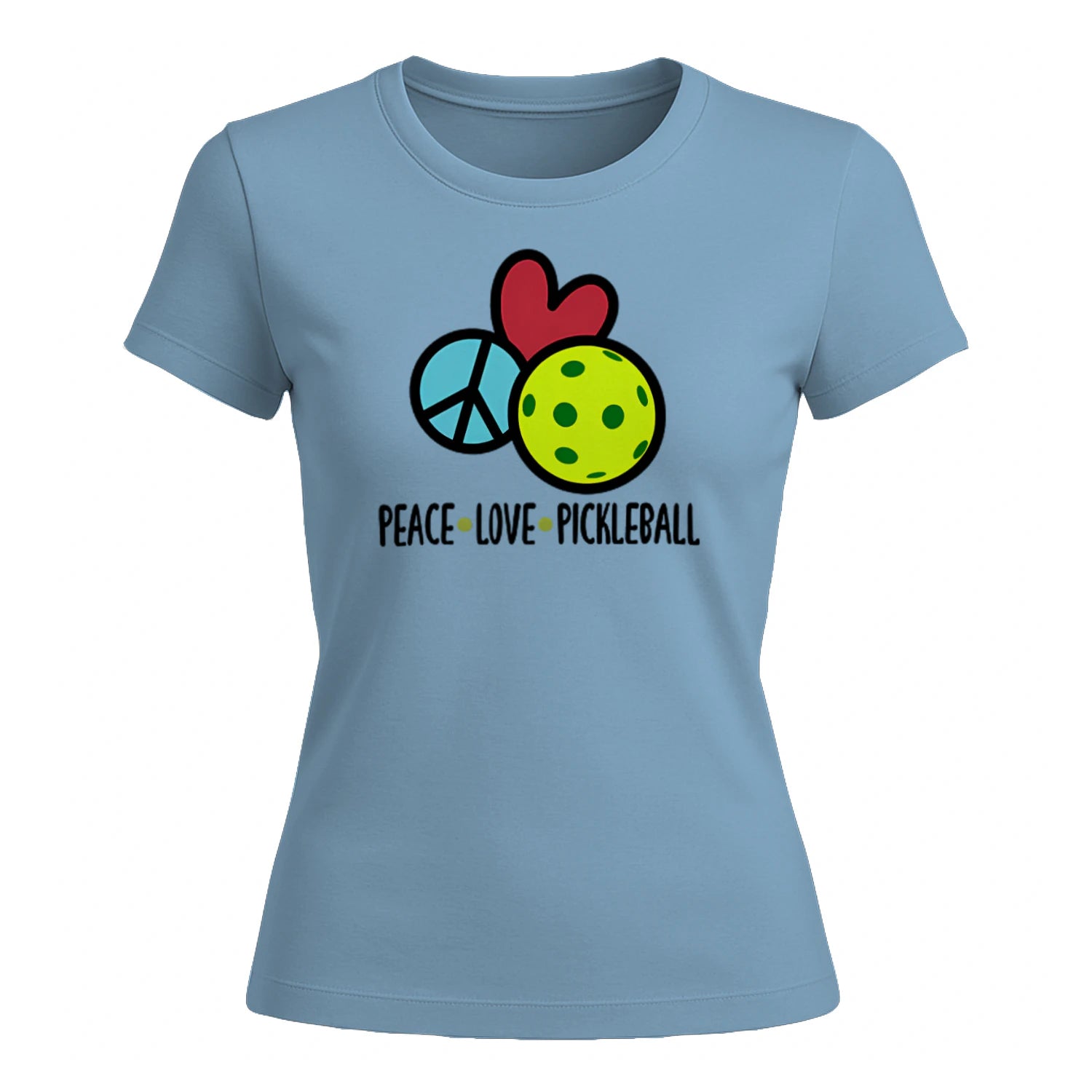 Peace Love Pickleball for Women’s T-Shirt – Funny Gift