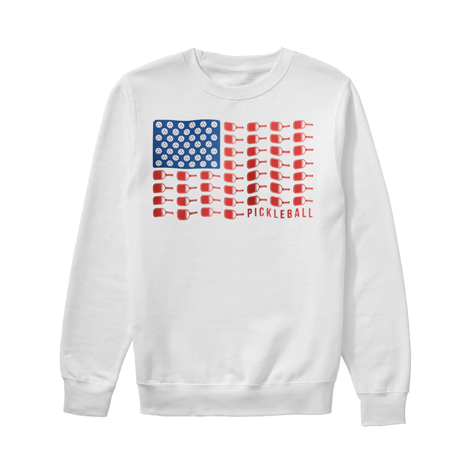 american flag pickleball Women’s Sweatshirt – Funny Gift