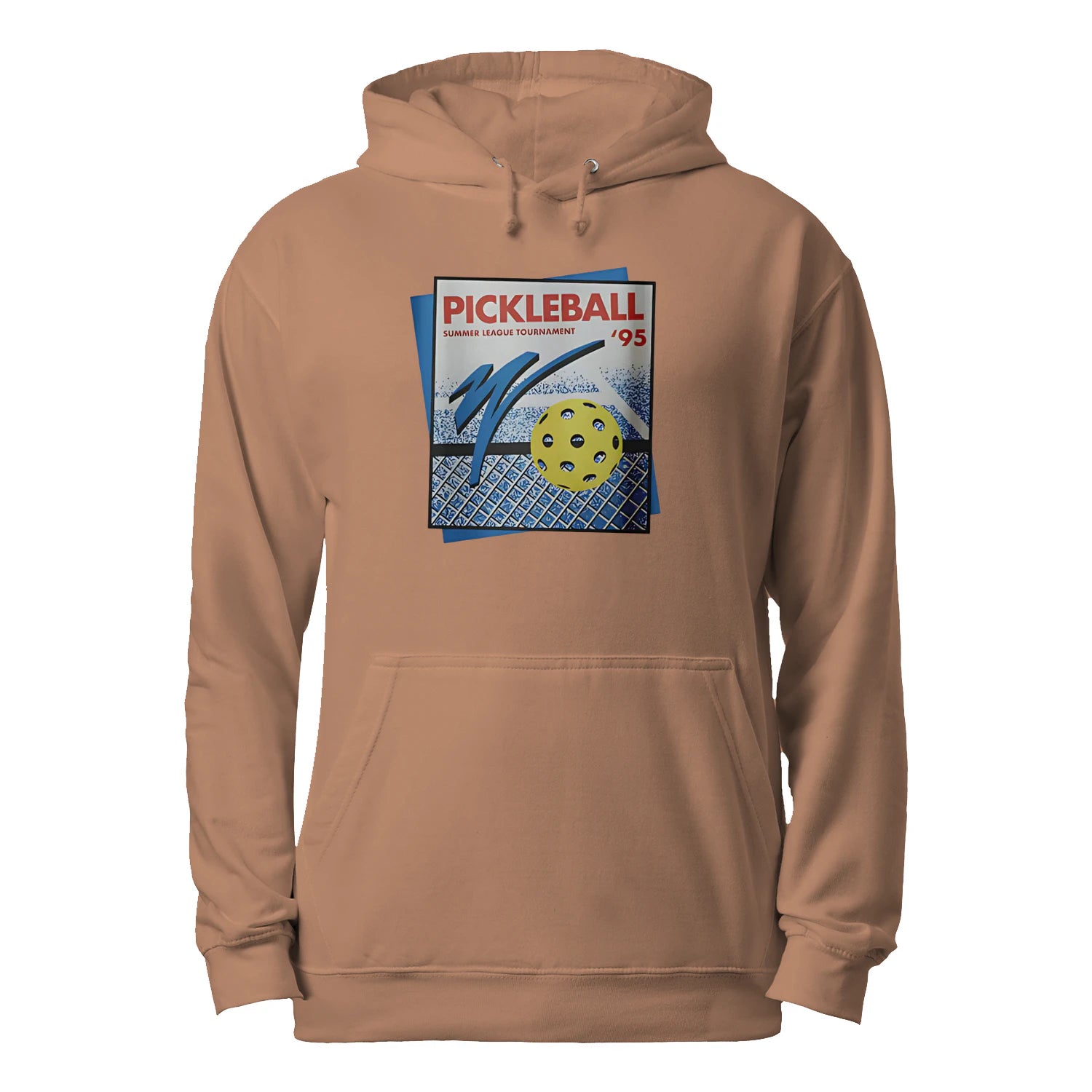 Retro Pickleball Court Men’s Hoodie – Funny Gift