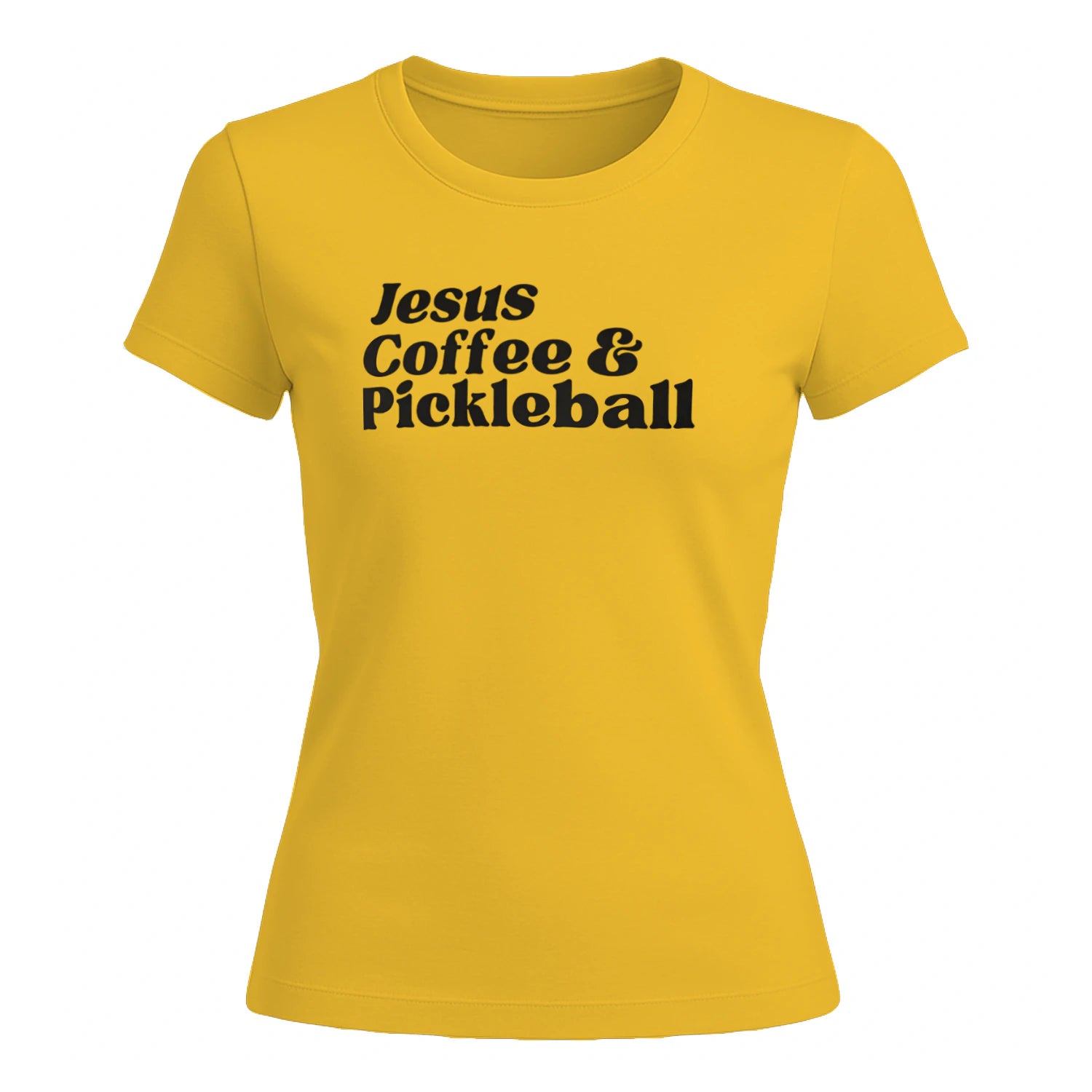 Jesus, Coffee & Pickleball for Women’s T-Shirt – Funny Gift