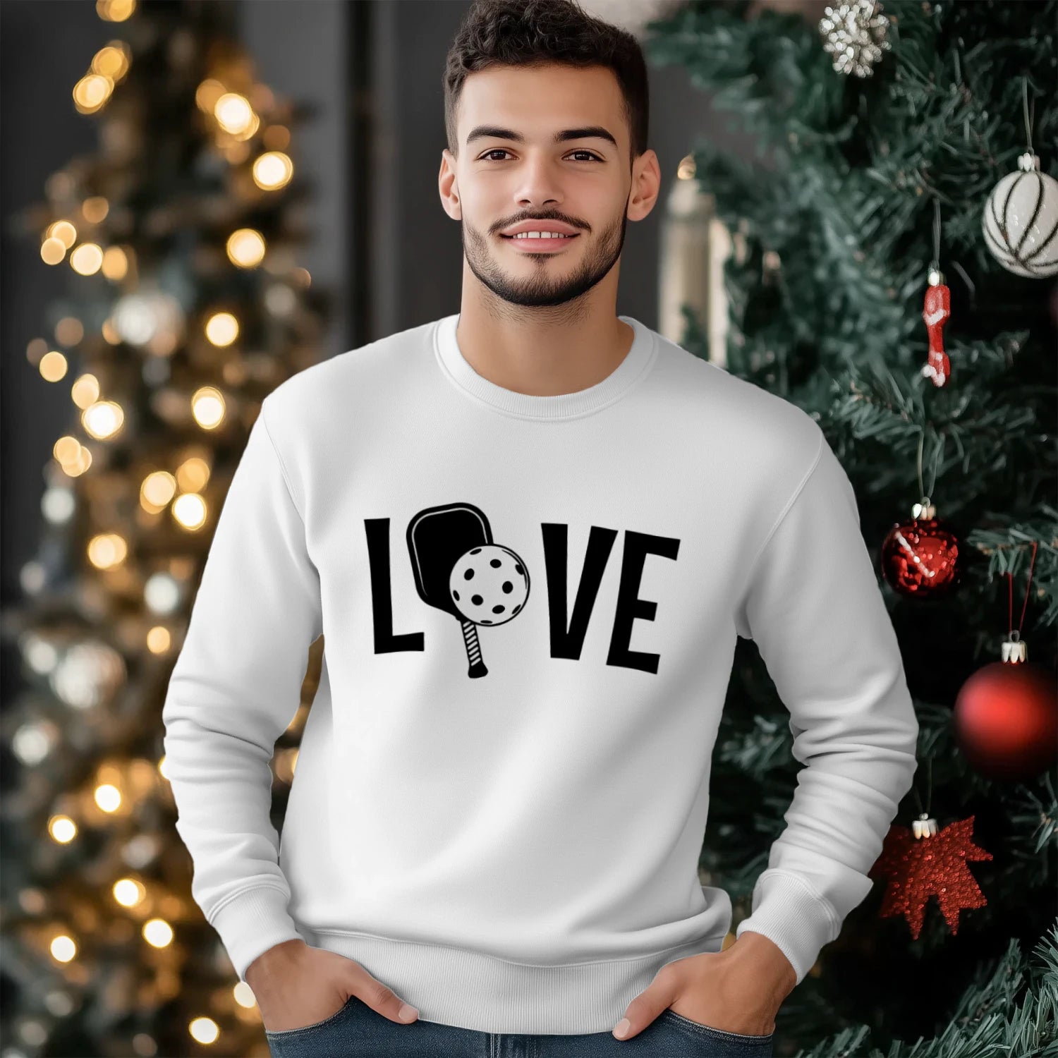 LOVE Pickleball Men’s Sweatshirt – Funny Gift