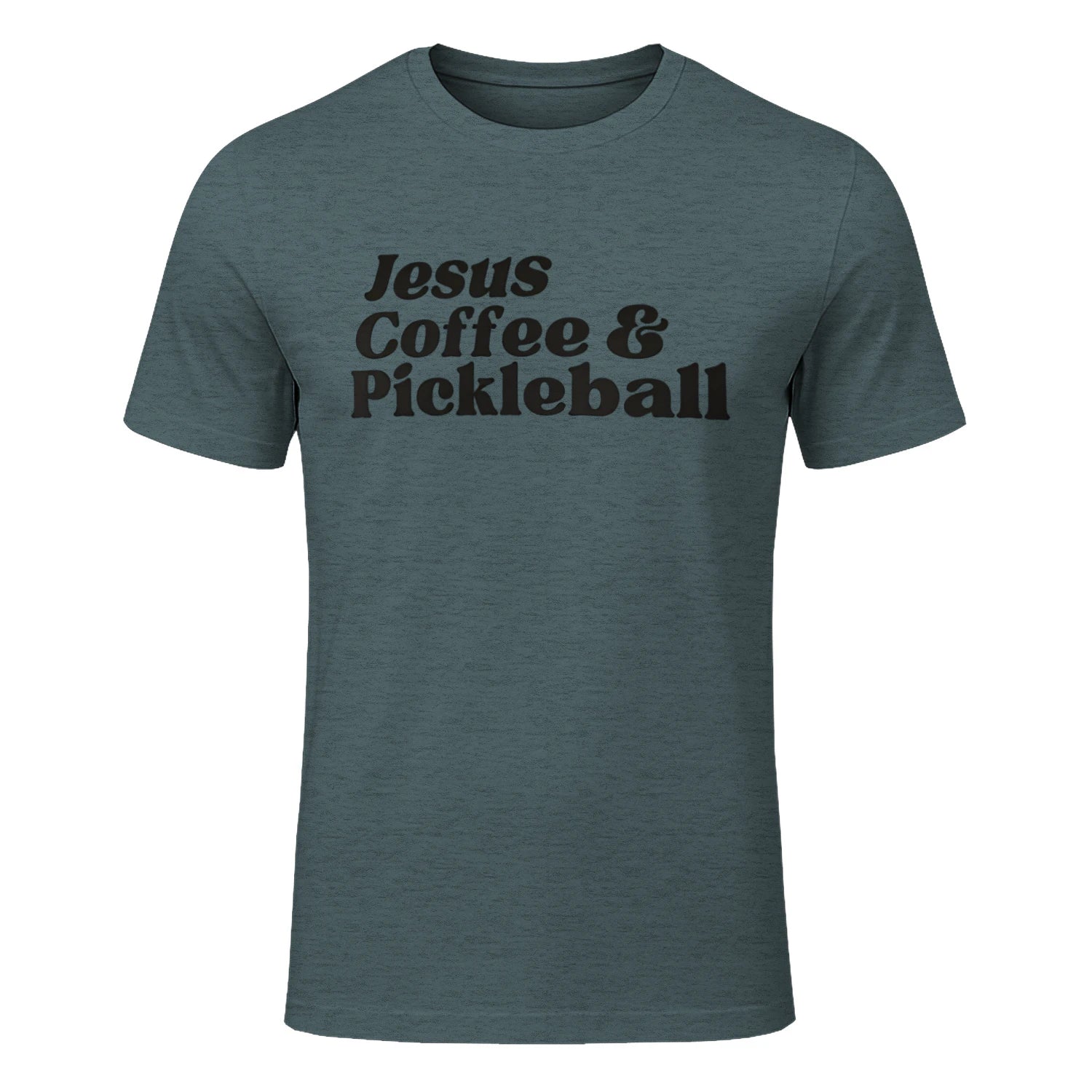 Jesus, Coffee & Pickleball T-Shirt – Funny Gift