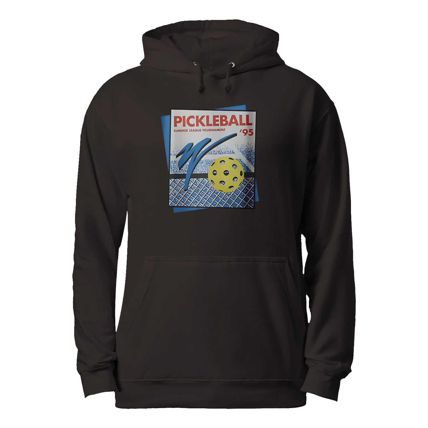 Retro Pickleball Court Men’s Hoodie – Funny Gift