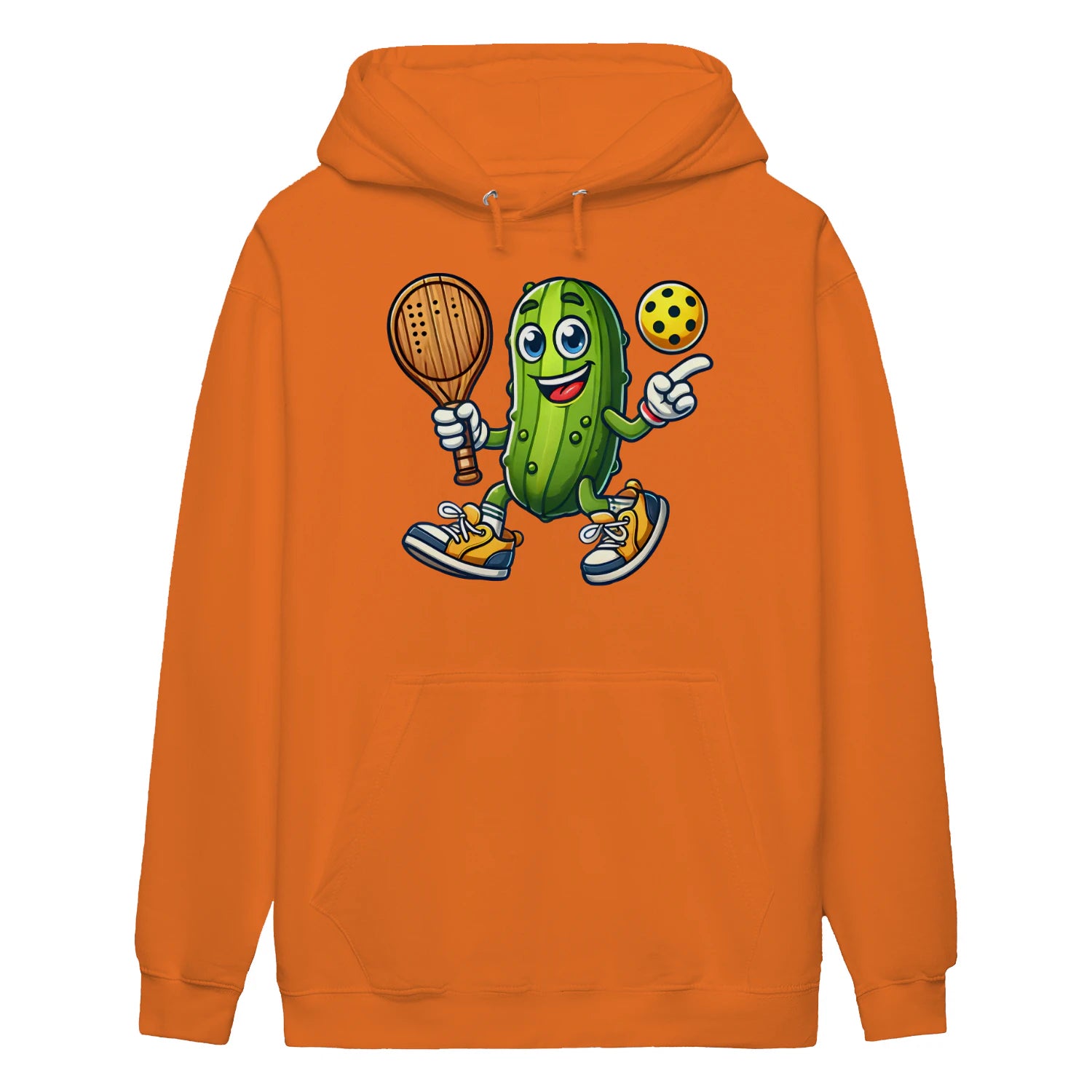 funny pickle pickleball player cartoon Women’s Hoodie – Funny Gift