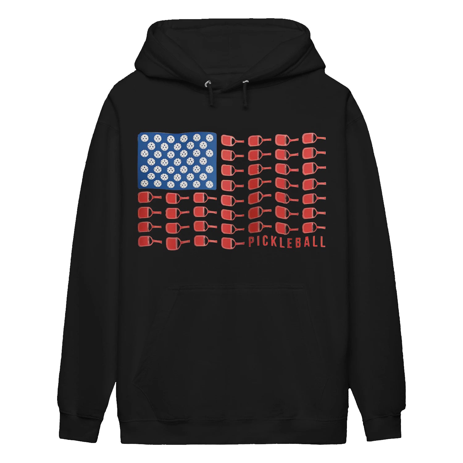 american flag pickleball Women’s Hoodie – Funny Gift