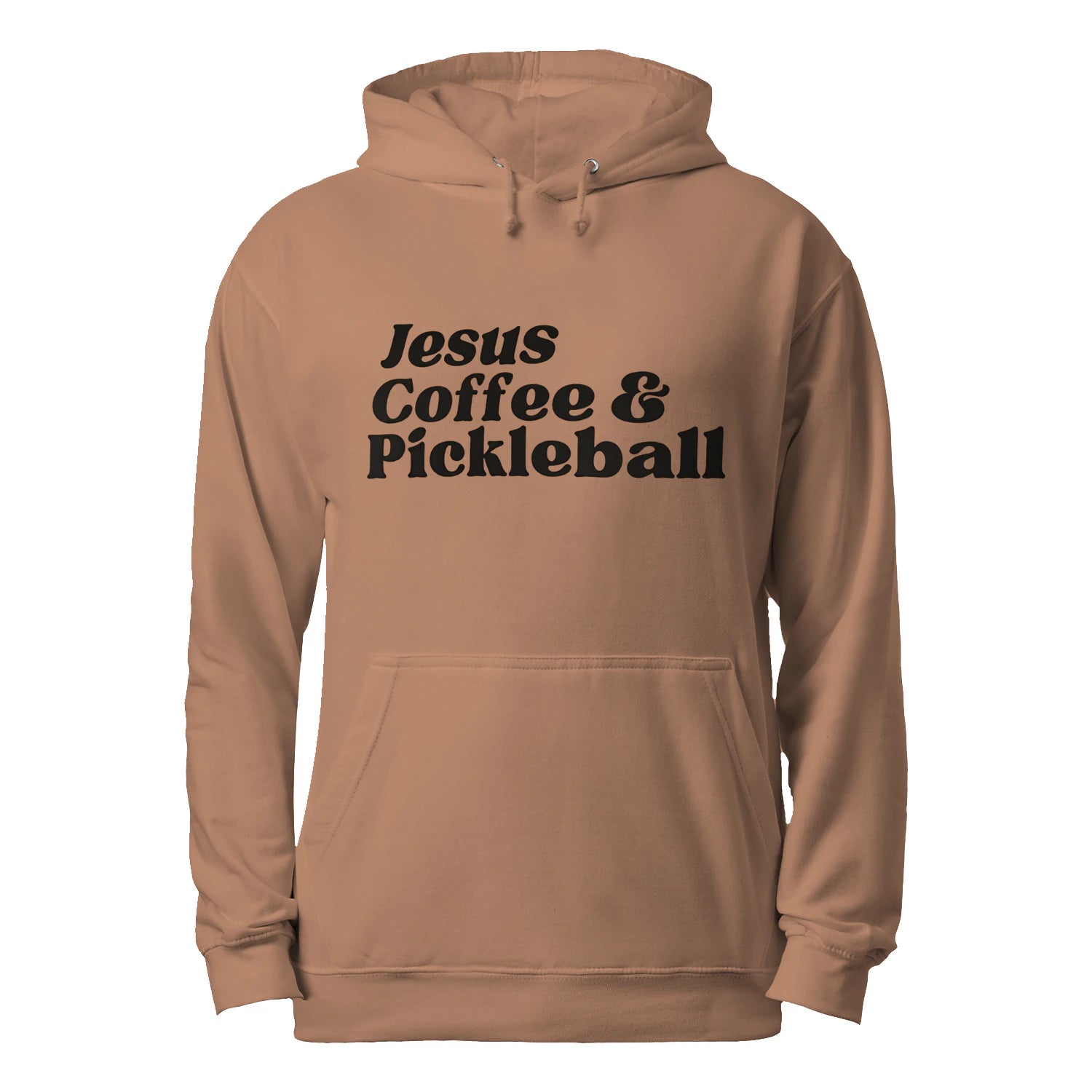 Jesus, Coffee & Pickleball Men’s Hoodie – Funny Gift