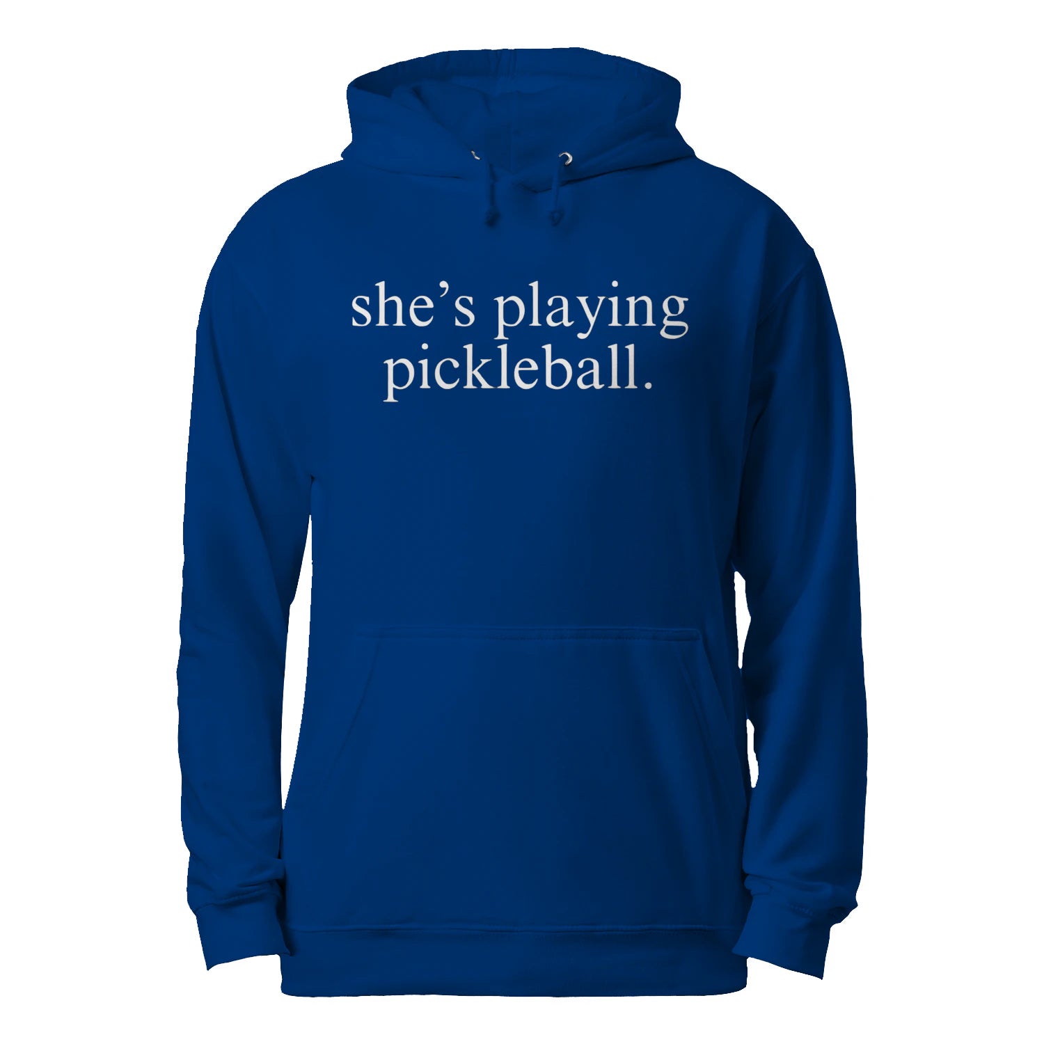 She’s Playing Pickleball Men’s Hoodie – Funny Gift