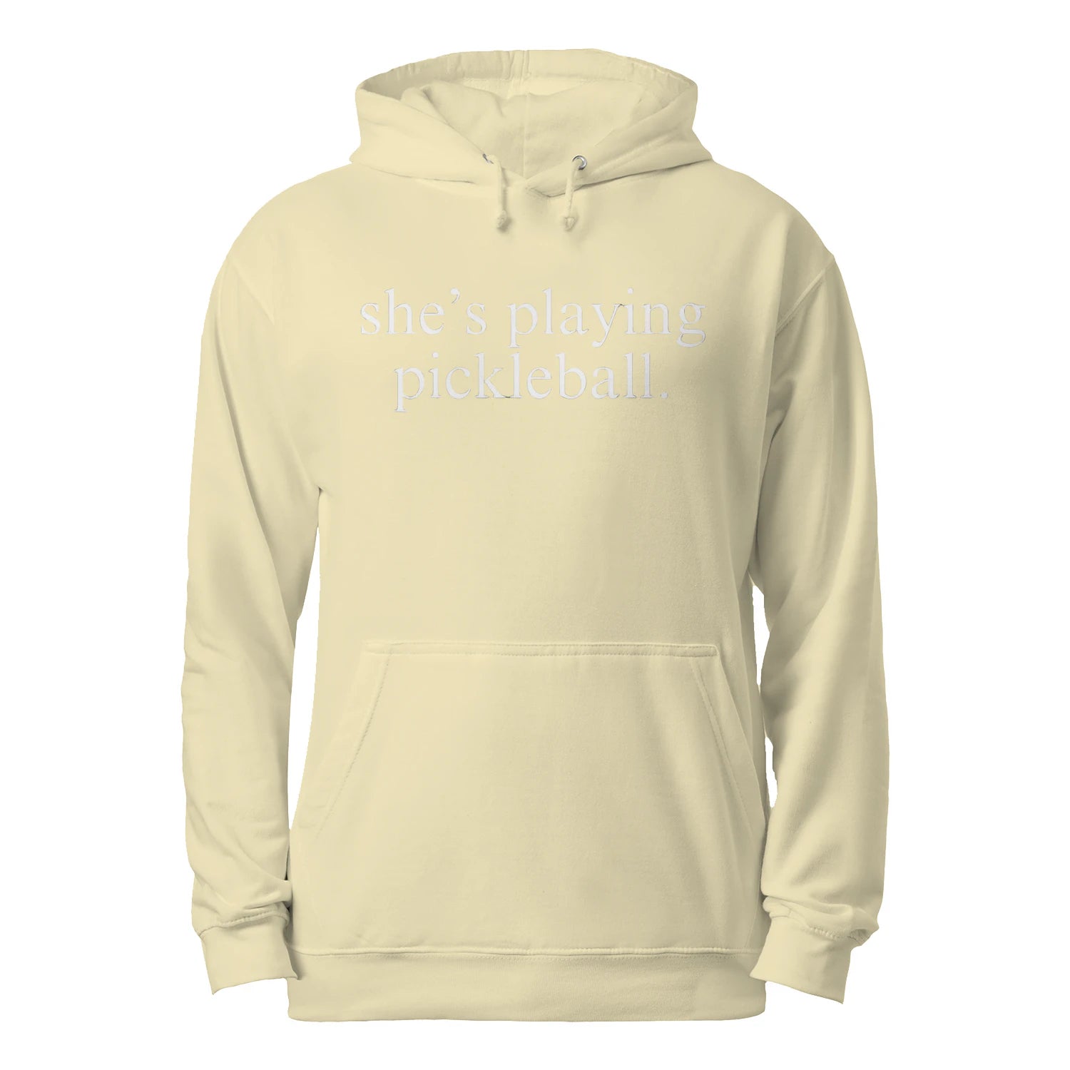 She’s Playing Pickleball Men’s Hoodie – Funny Gift