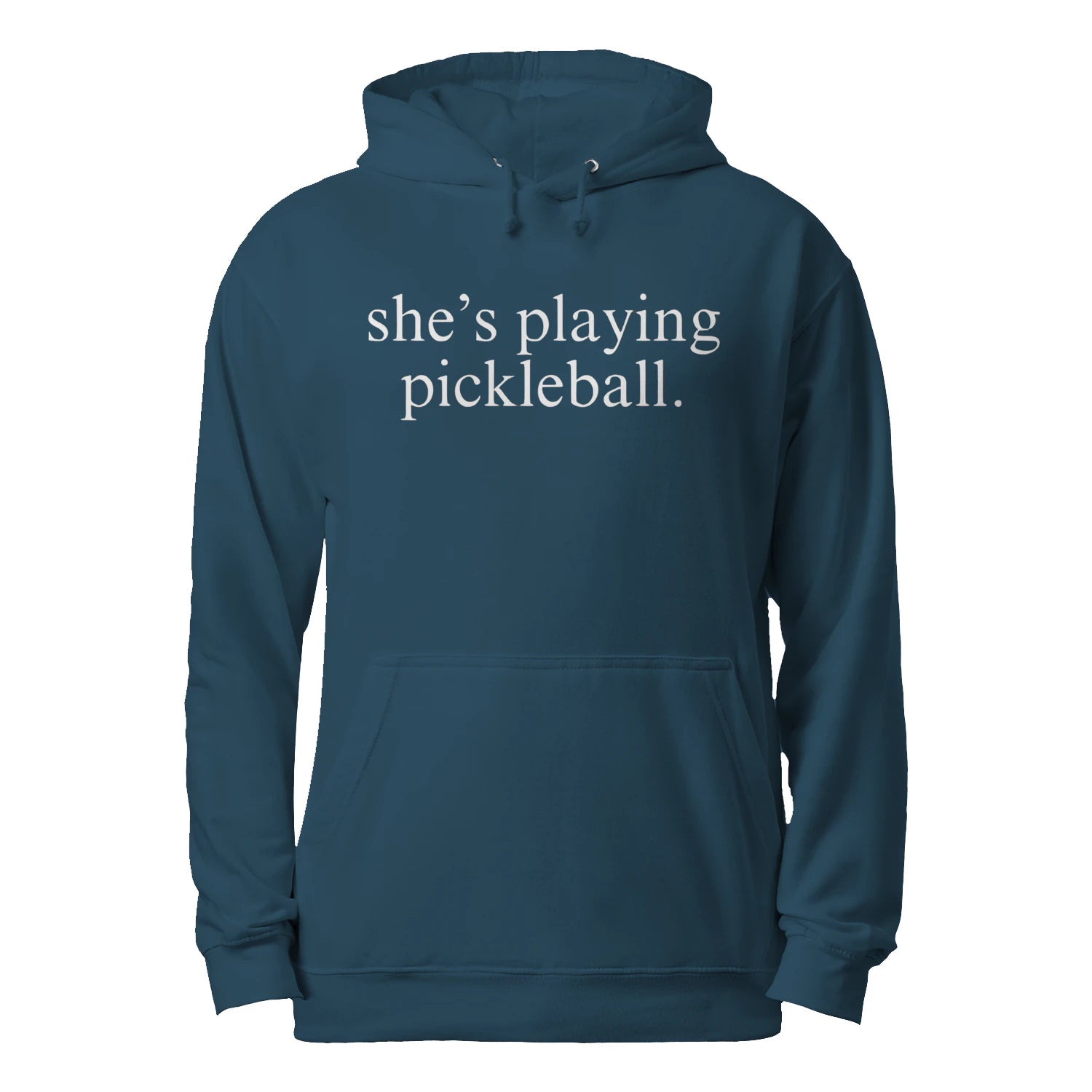 She’s Playing Pickleball Men’s Hoodie – Funny Gift