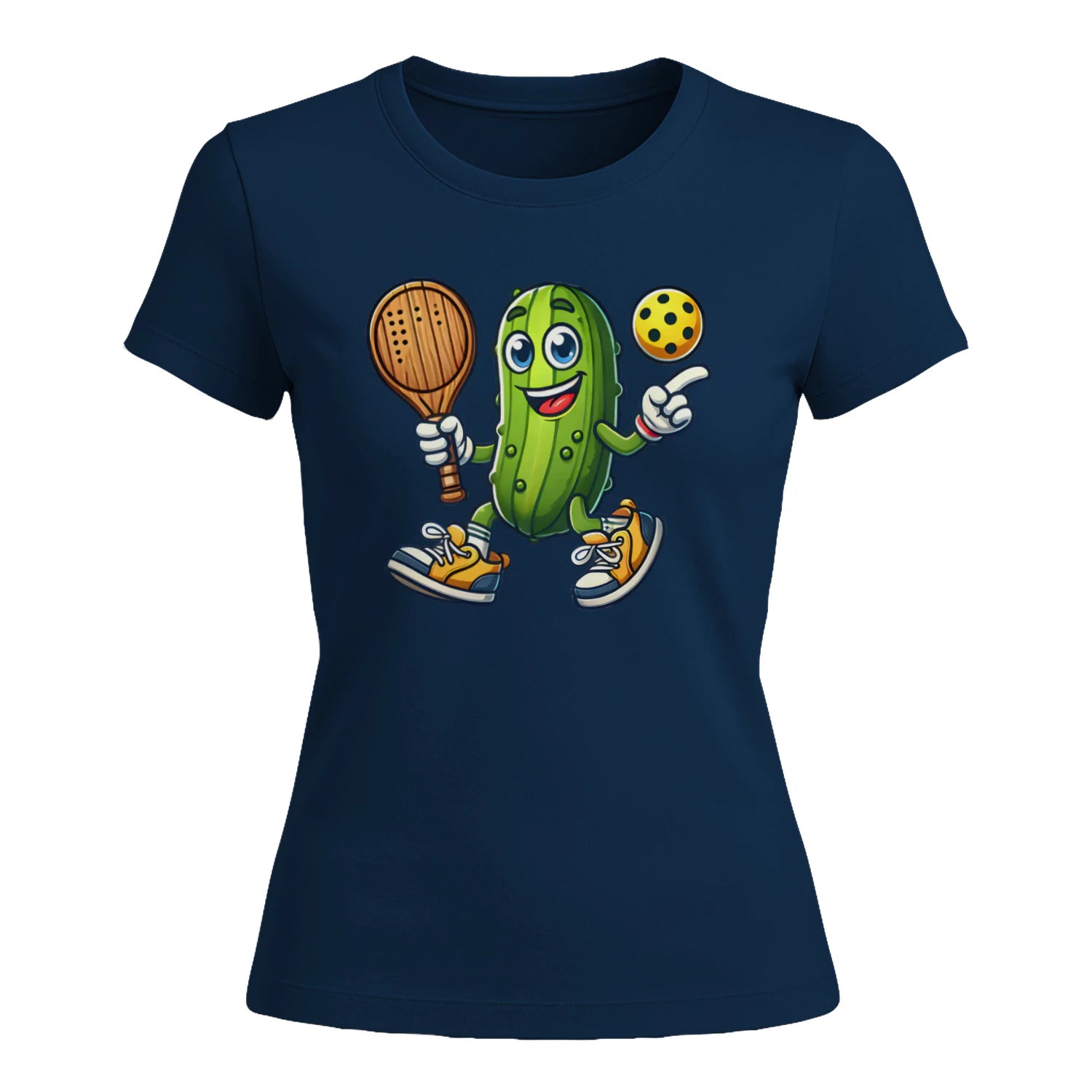 Funny Pickles Playing Pickleball for Women’s T-Shirt – Funny Gift