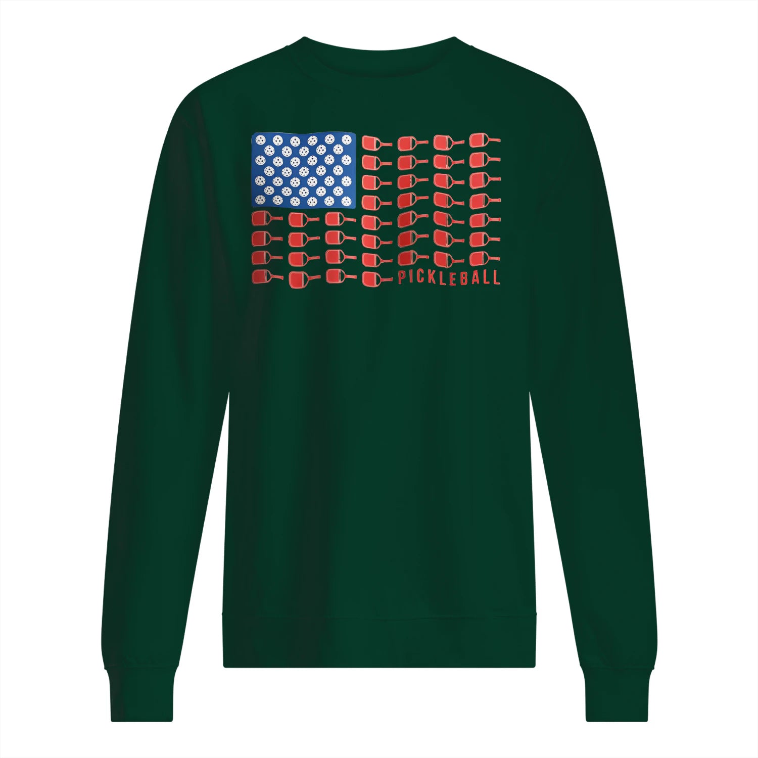 American Flag Pickleball Men’s Sweatshirt – Funny Gift