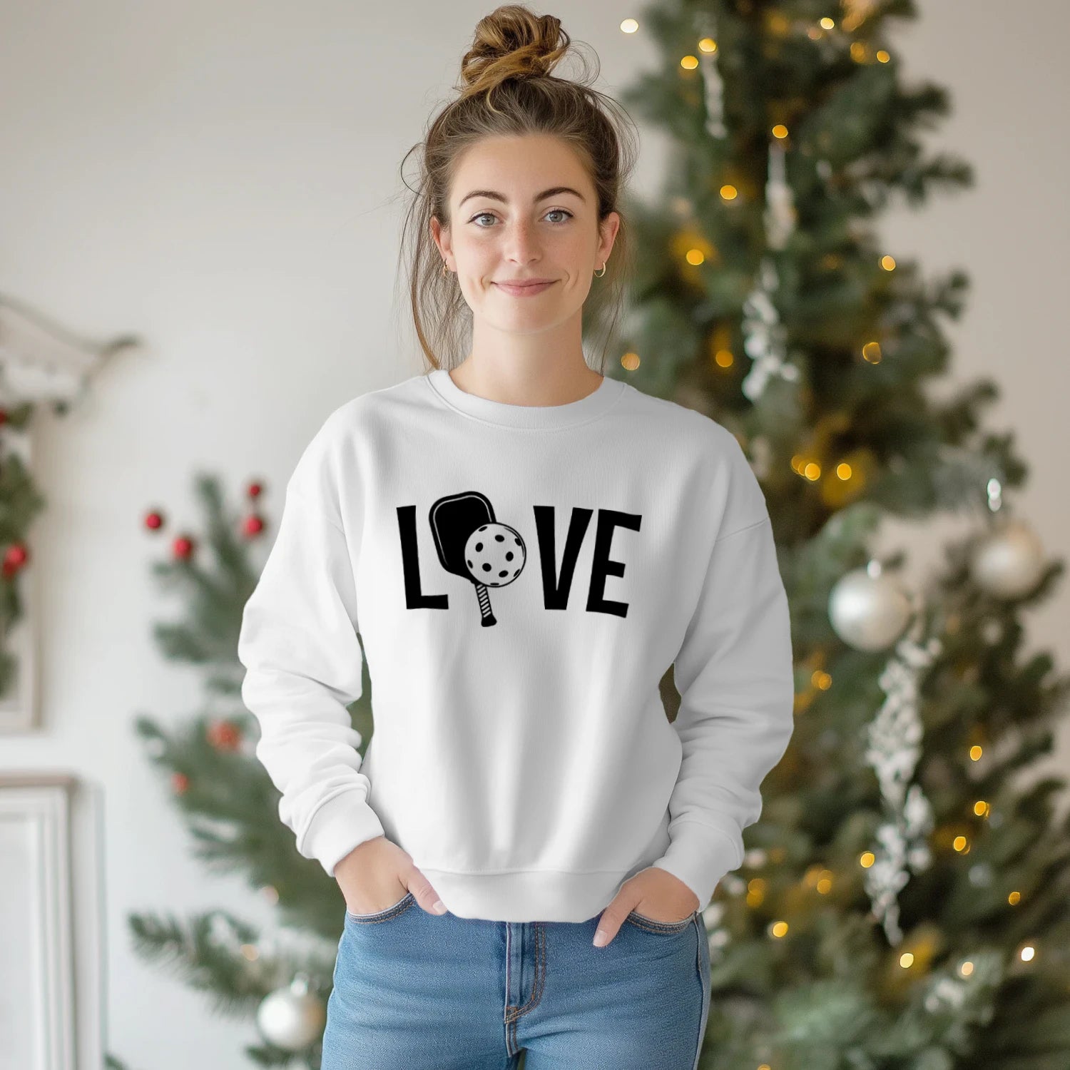 love pickleball Women’s Sweatshirt – Funny Gift