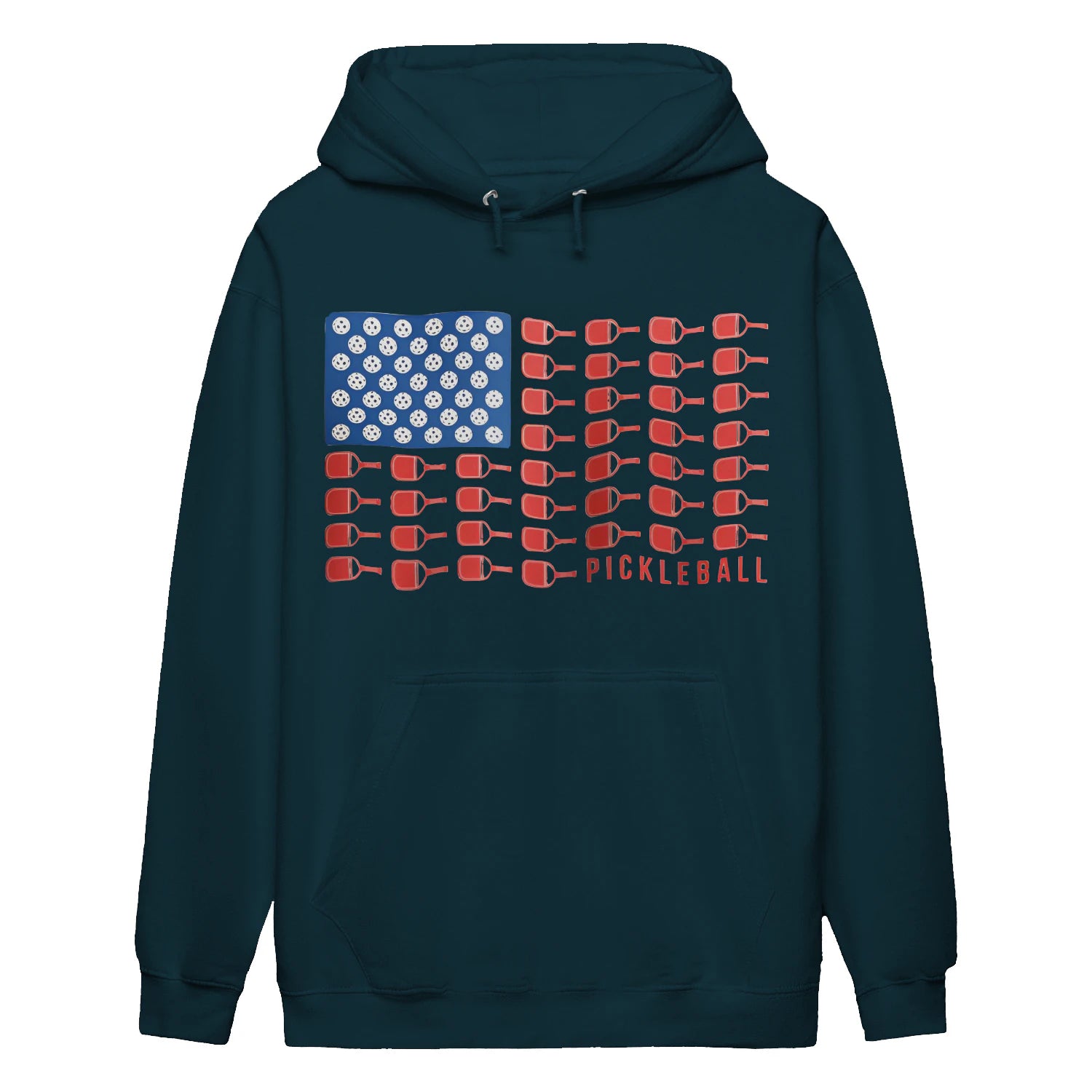 american flag pickleball Women’s Hoodie – Funny Gift