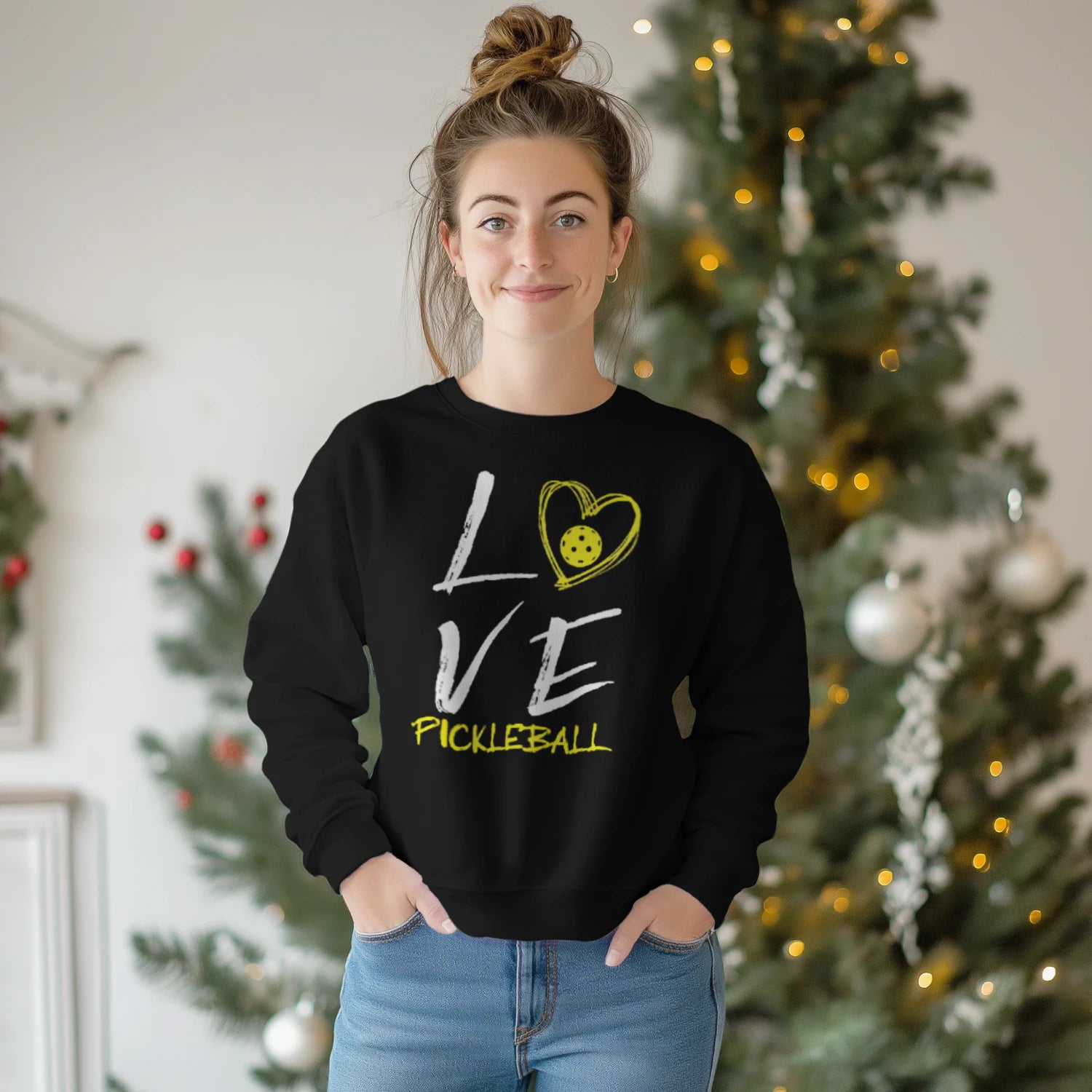 love pickleball Women’s Sweatshirt – Funny Gift