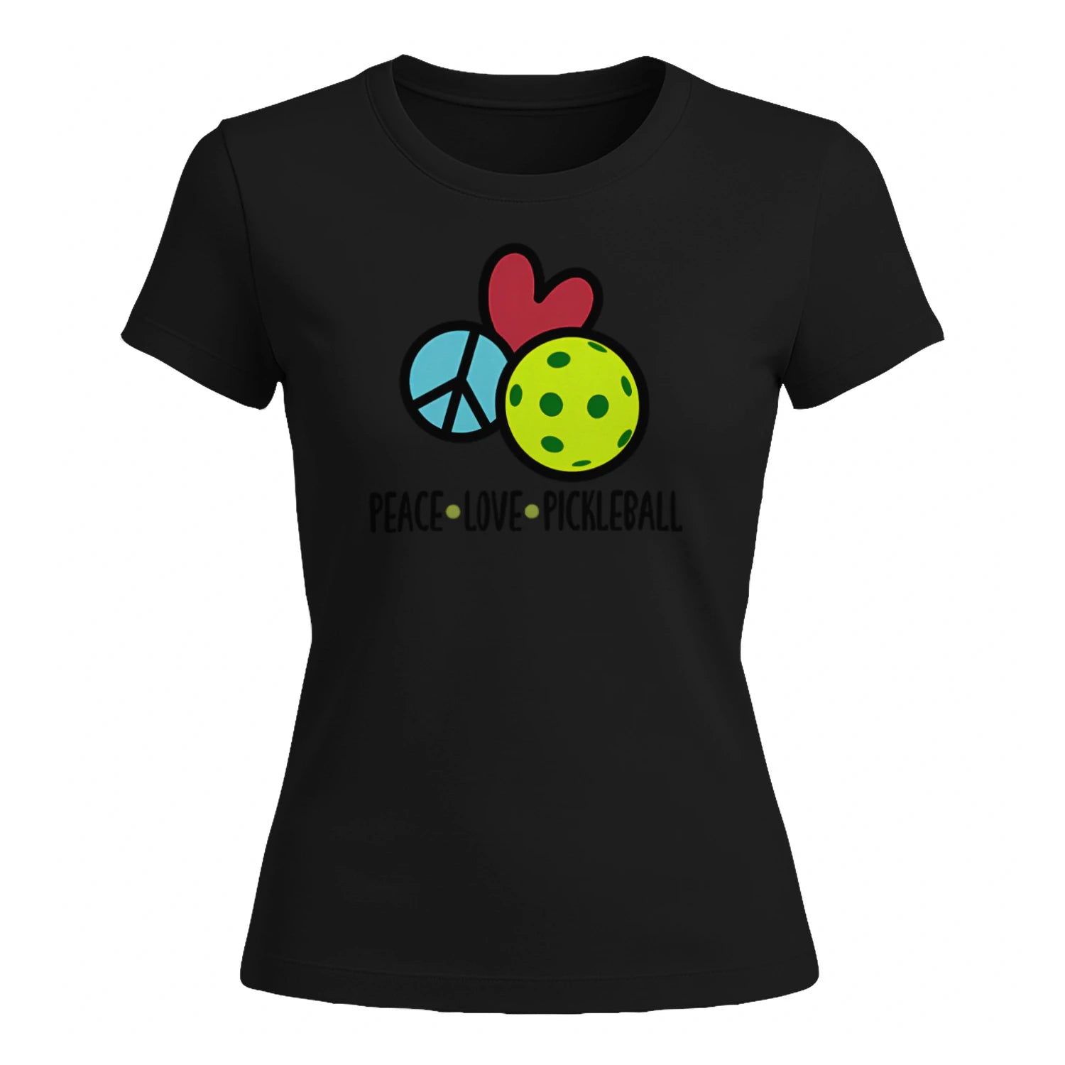 Peace Love Pickleball for Women’s T-Shirt – Funny Gift