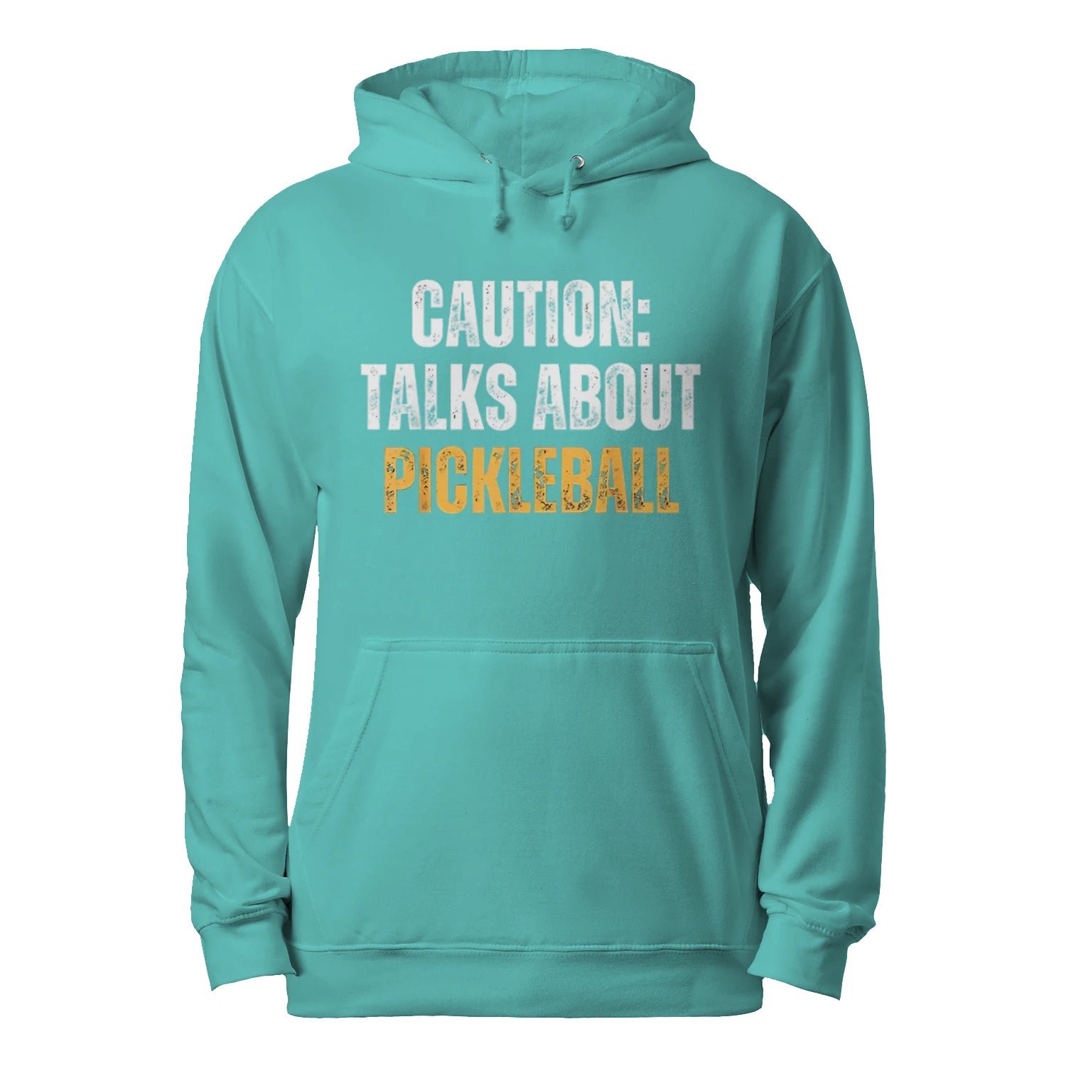 Caution: Talks About Pickleball Men’s Hoodie – Funny Gift