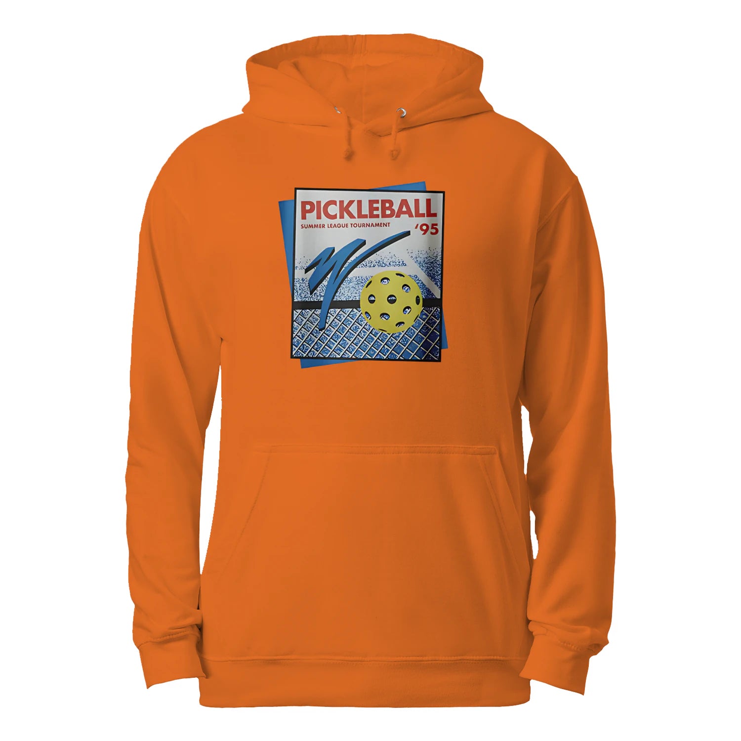 Retro Pickleball Court Men’s Hoodie – Funny Gift