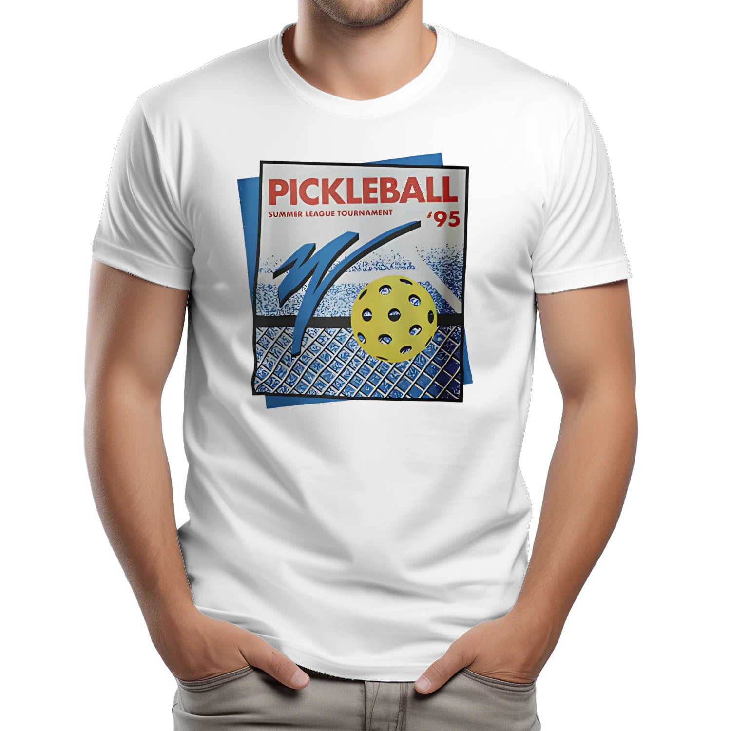Retro Pickleball Court T-Shirt – Funny Gift