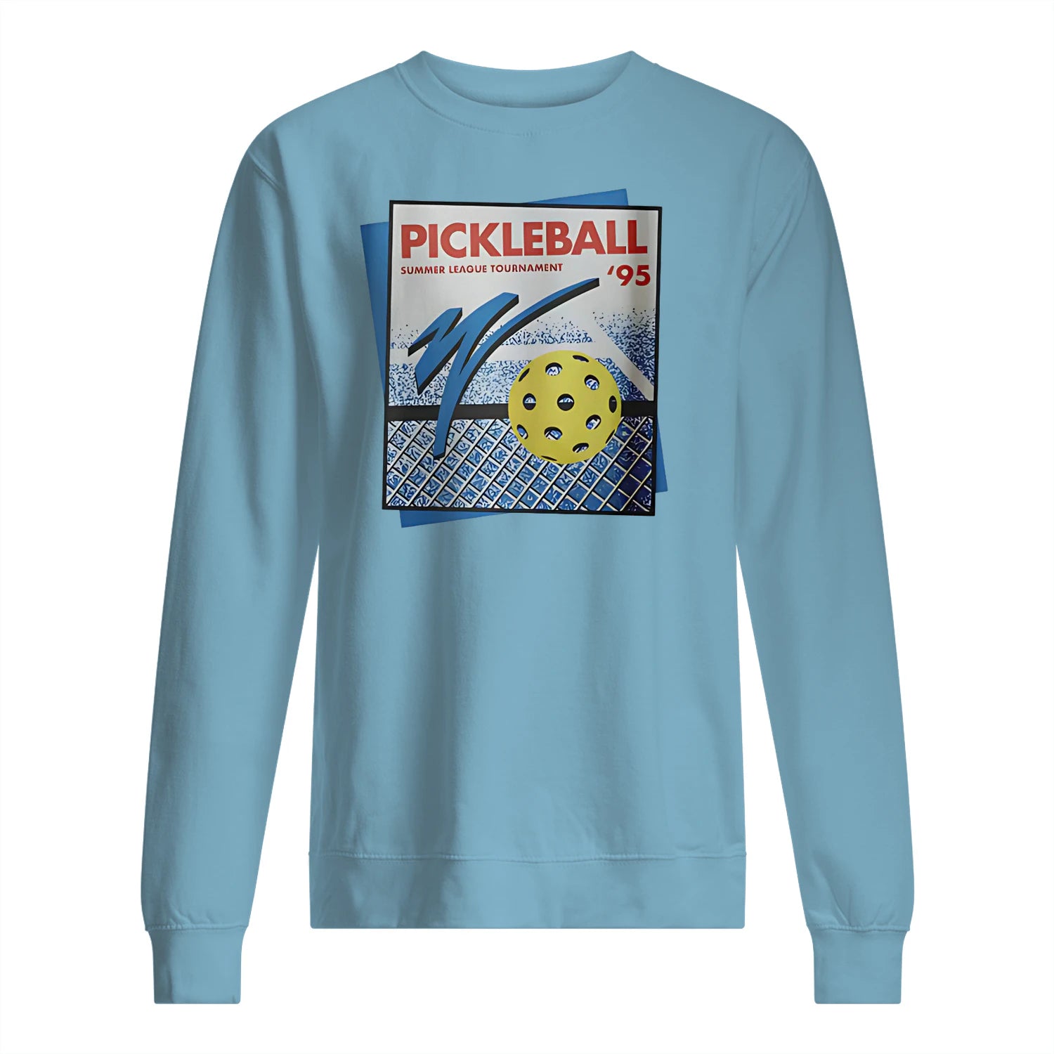 Retro Pickleball Court Men’s Sweatshirt – Funny Gift