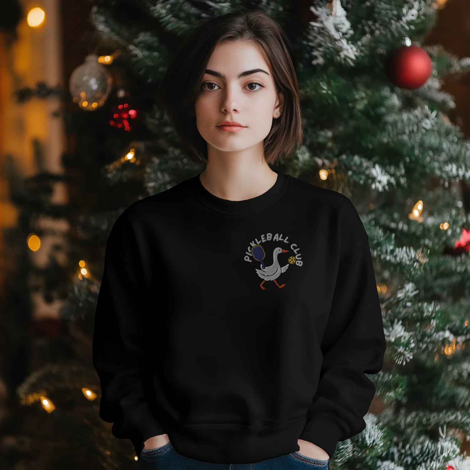 pickleball penguin Women’s Sweatshirt – Funny Gift