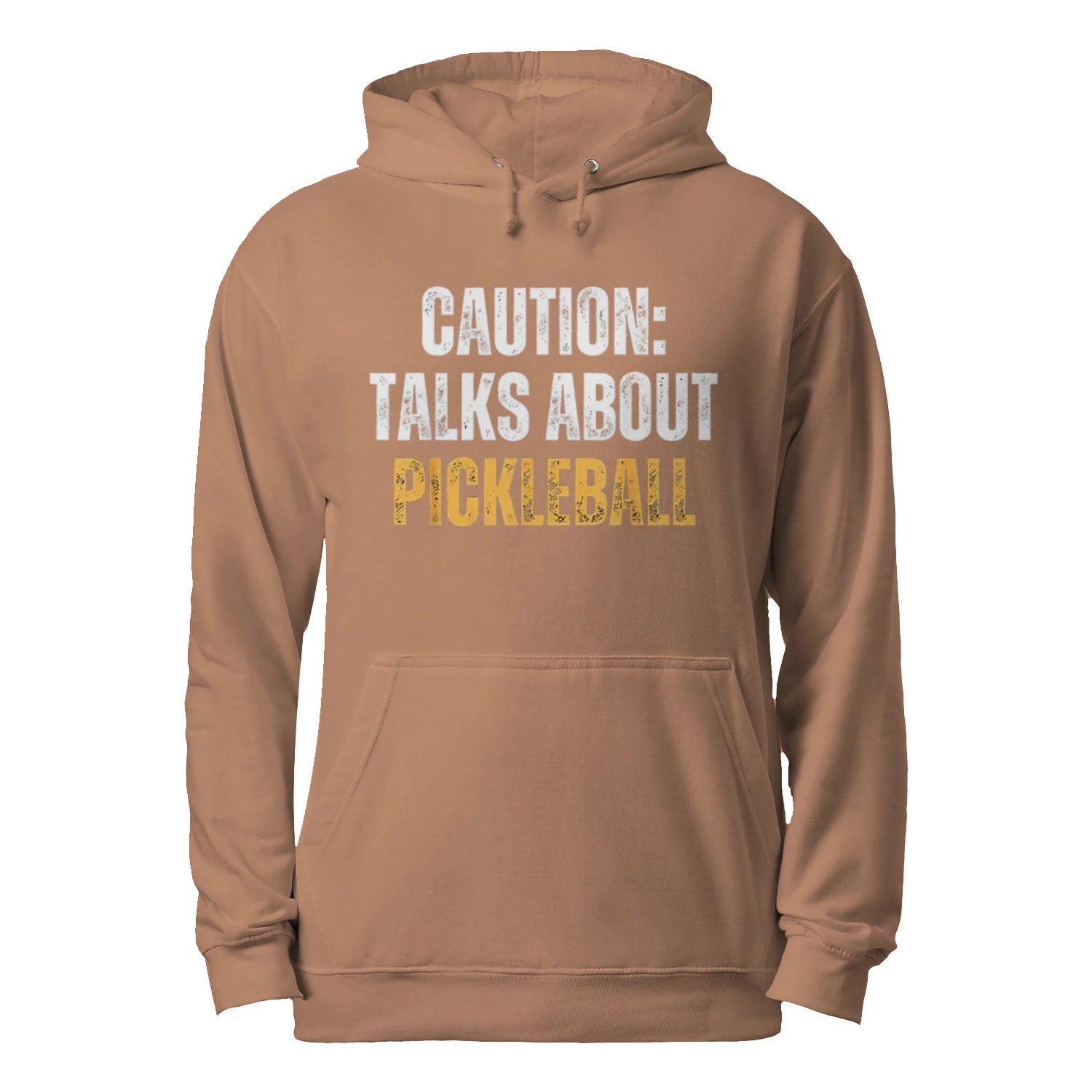 Caution: Talks About Pickleball Men’s Hoodie – Funny Gift