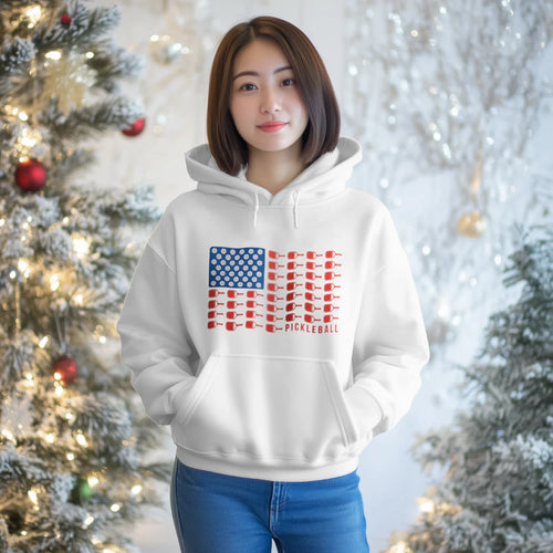 american flag pickleball Women’s Hoodie – Funny Gift
