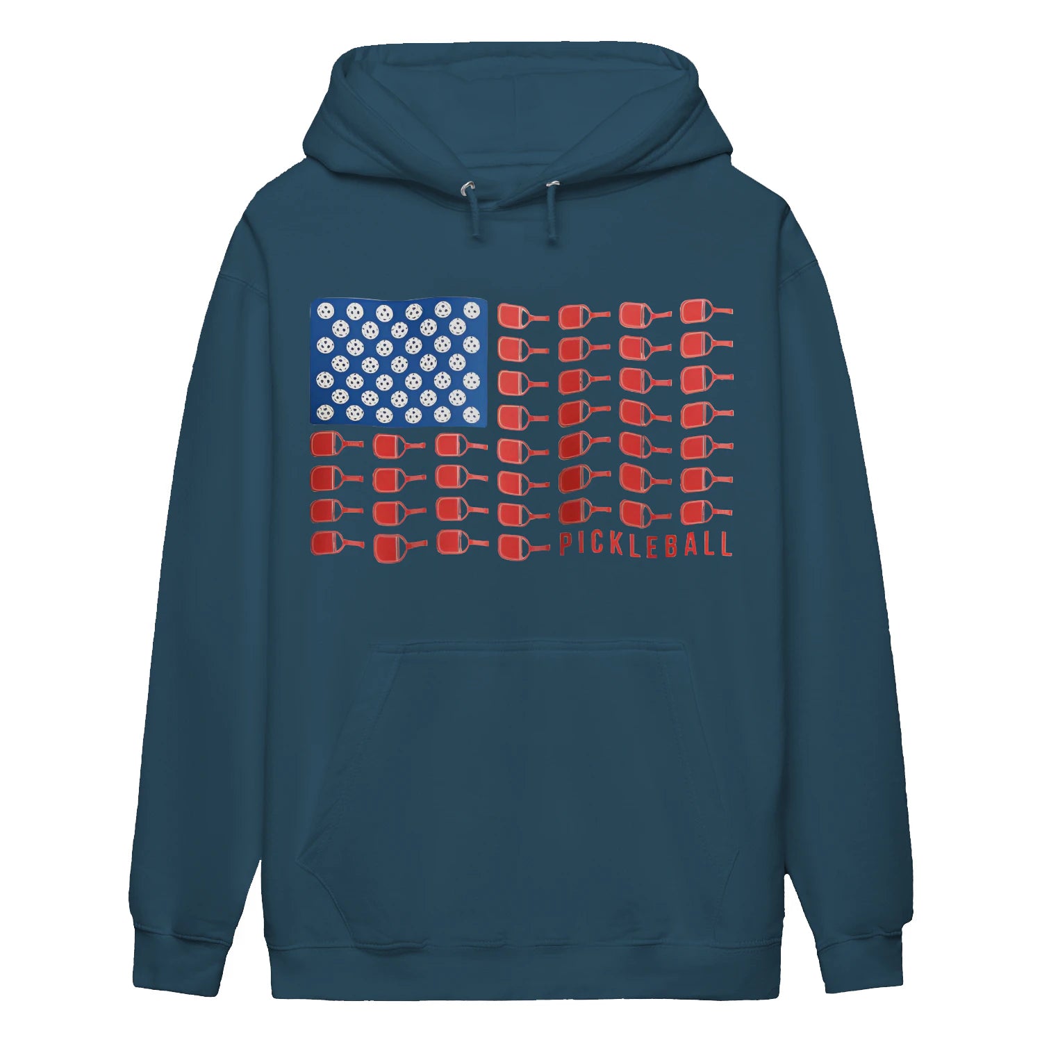american flag pickleball Women’s Hoodie – Funny Gift