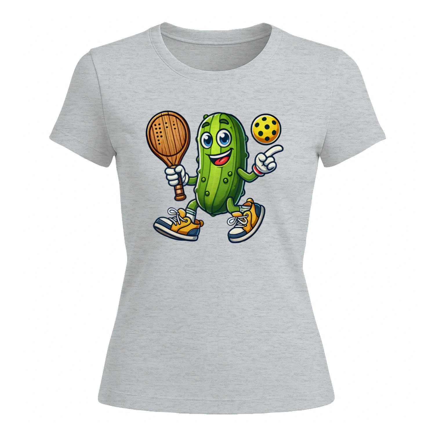 Funny Pickles Playing Pickleball for Women’s T-Shirt – Funny Gift