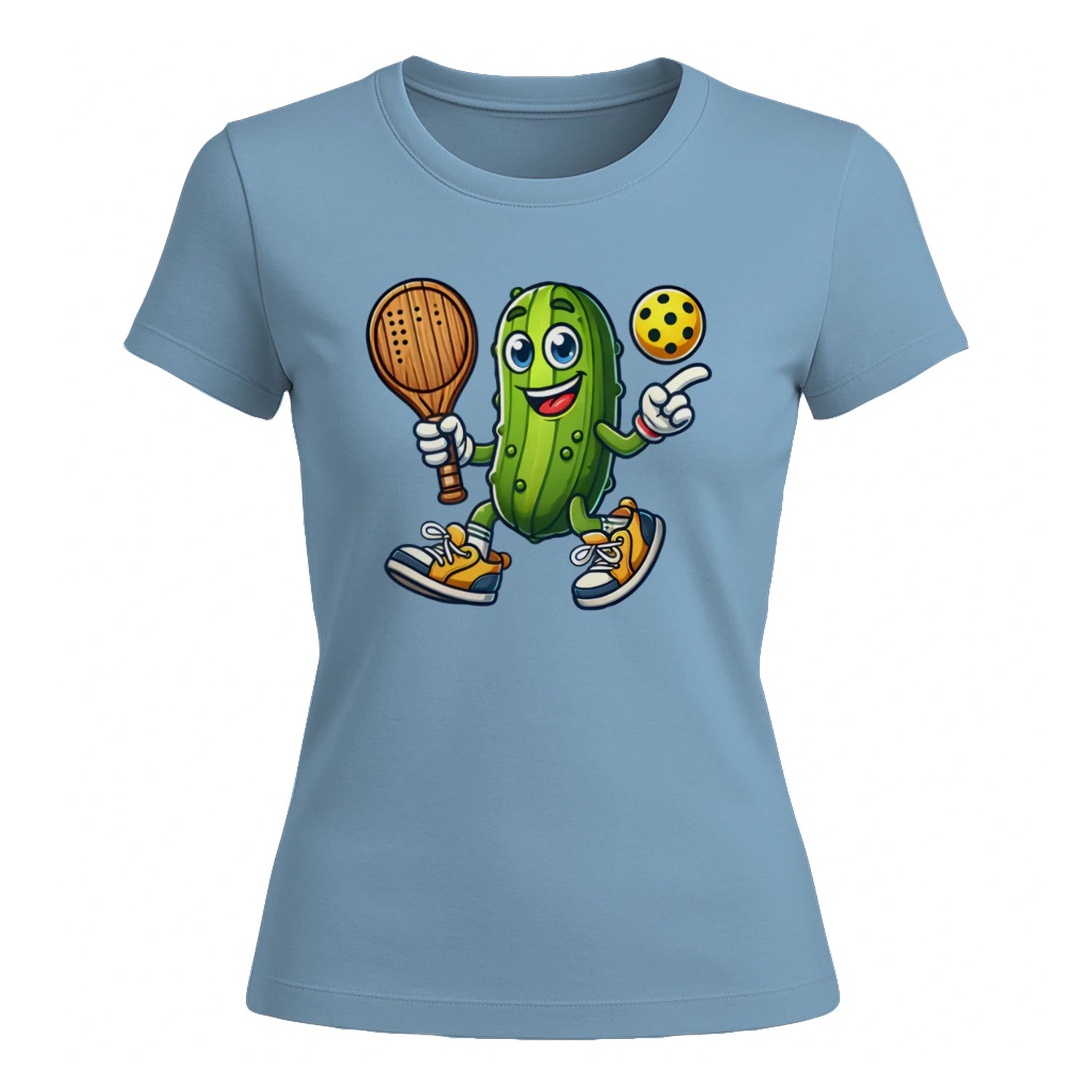 Funny Pickles Playing Pickleball for Women’s T-Shirt – Funny Gift
