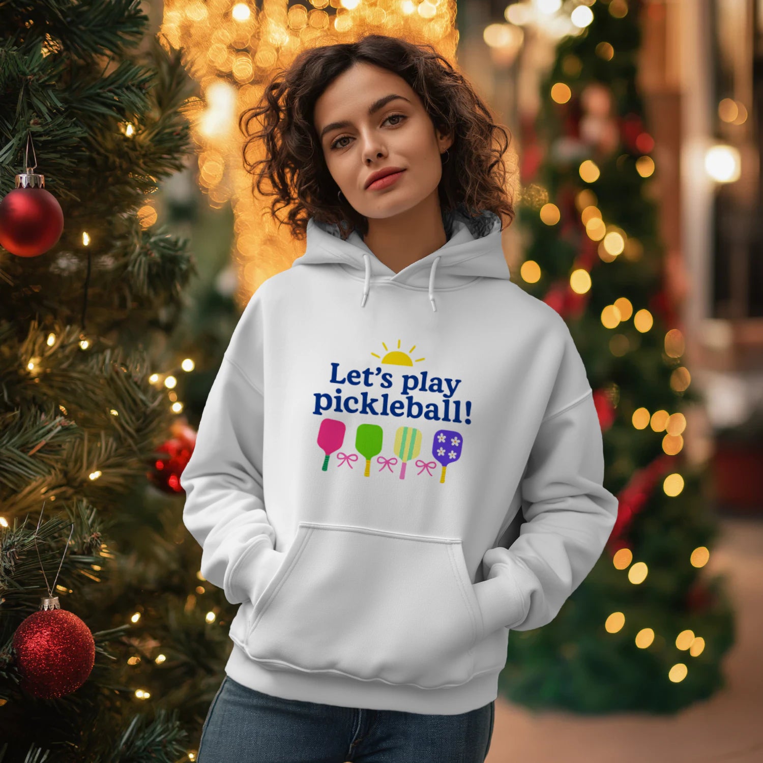 let s play pickleball Women’s Hoodie – Funny Gift
