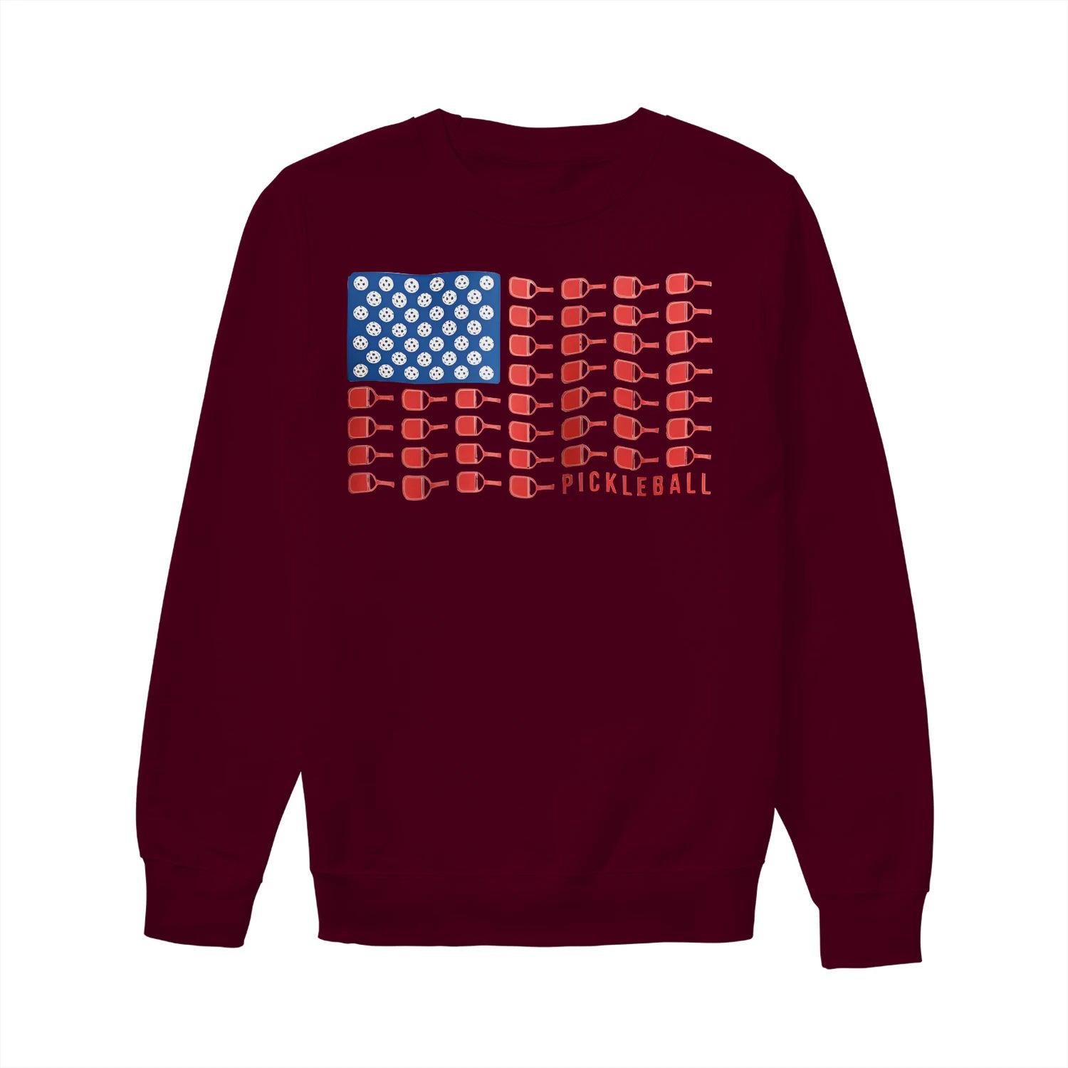 american flag pickleball Women’s Sweatshirt – Funny Gift