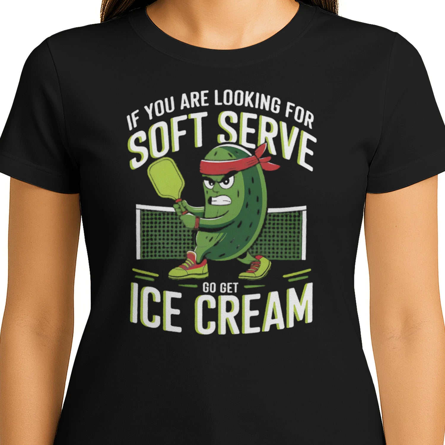 Pickleball & Ice Cream for Women’s T-Shirt – Funny Gift