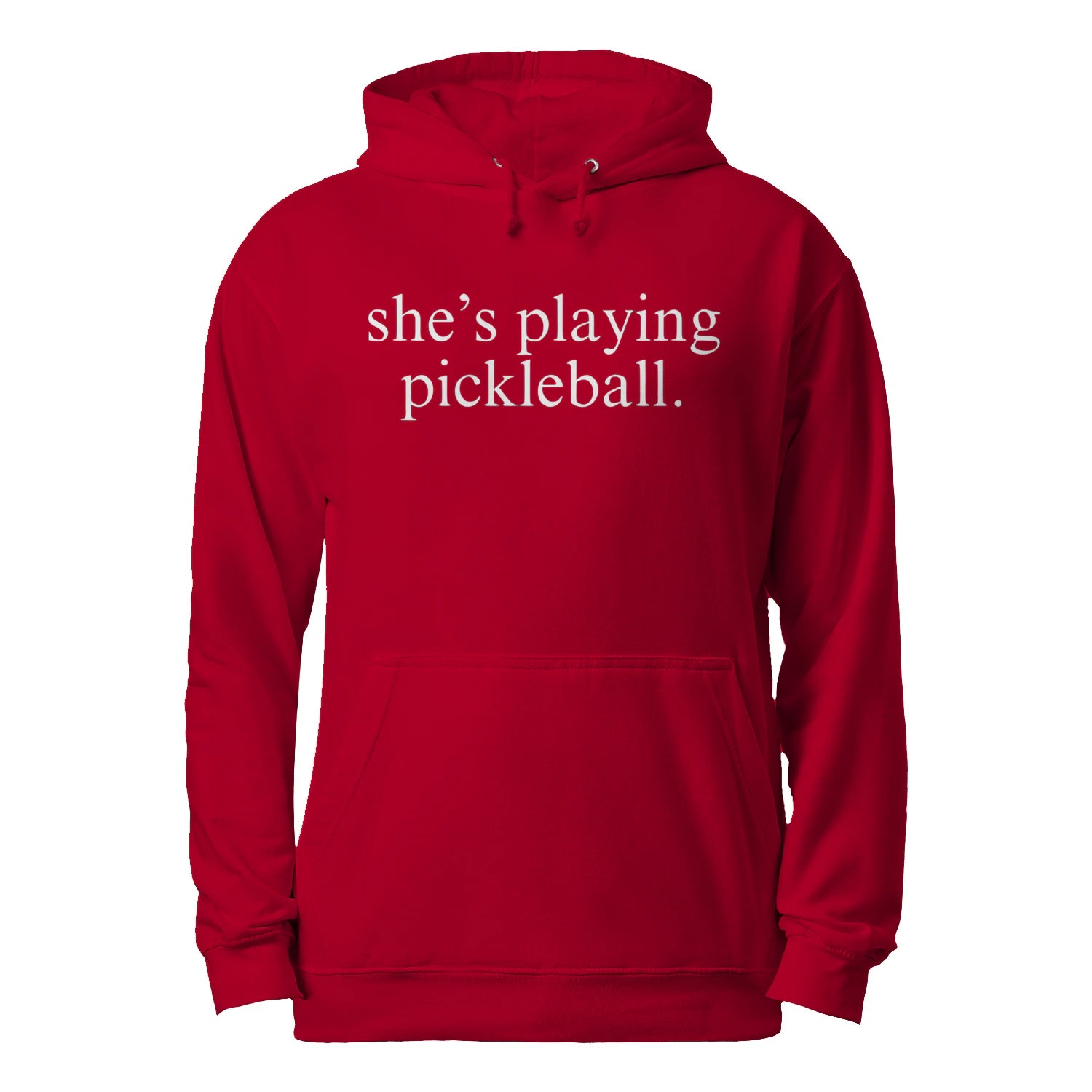 She’s Playing Pickleball Men’s Hoodie – Funny Gift